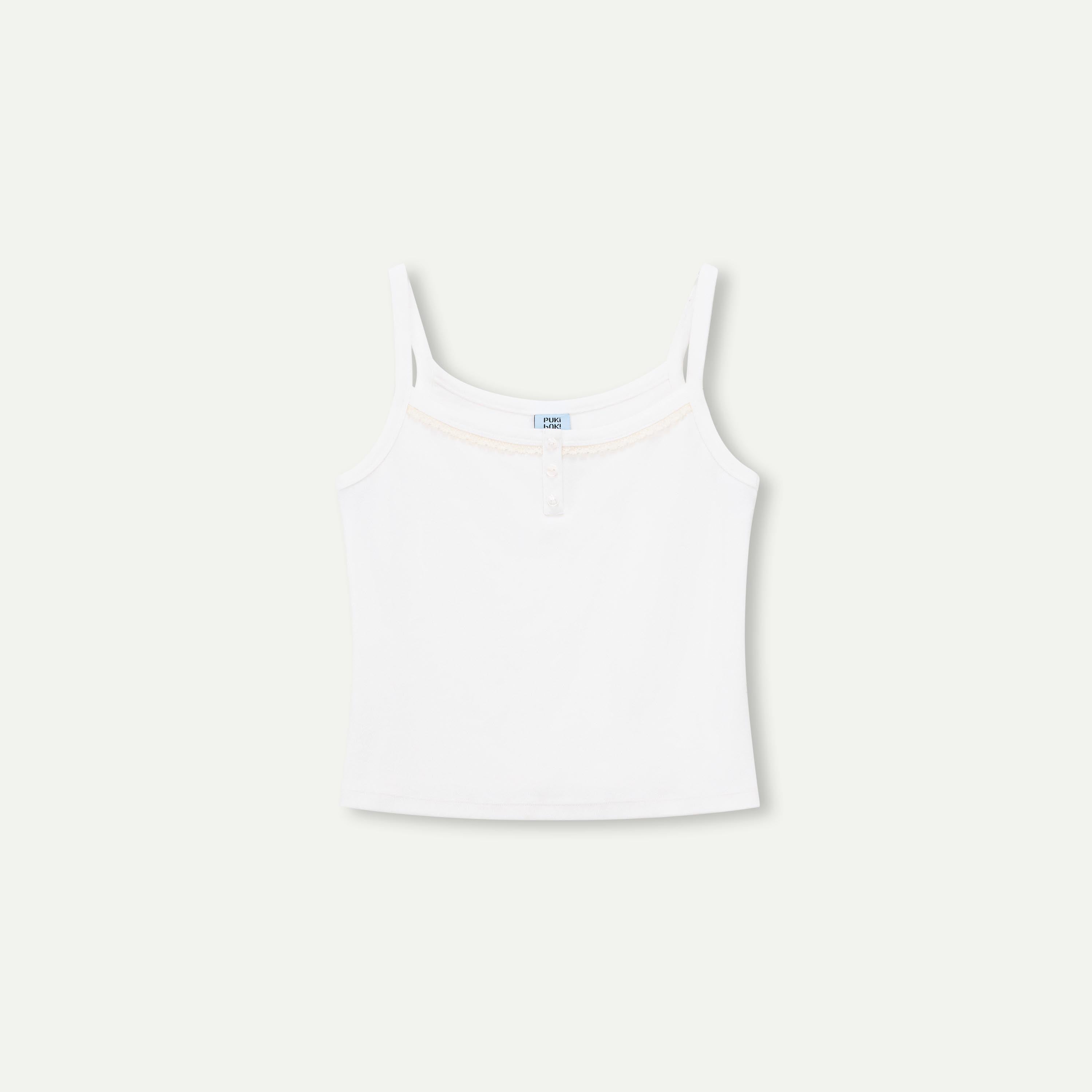 Lace Trim Henley Tank
