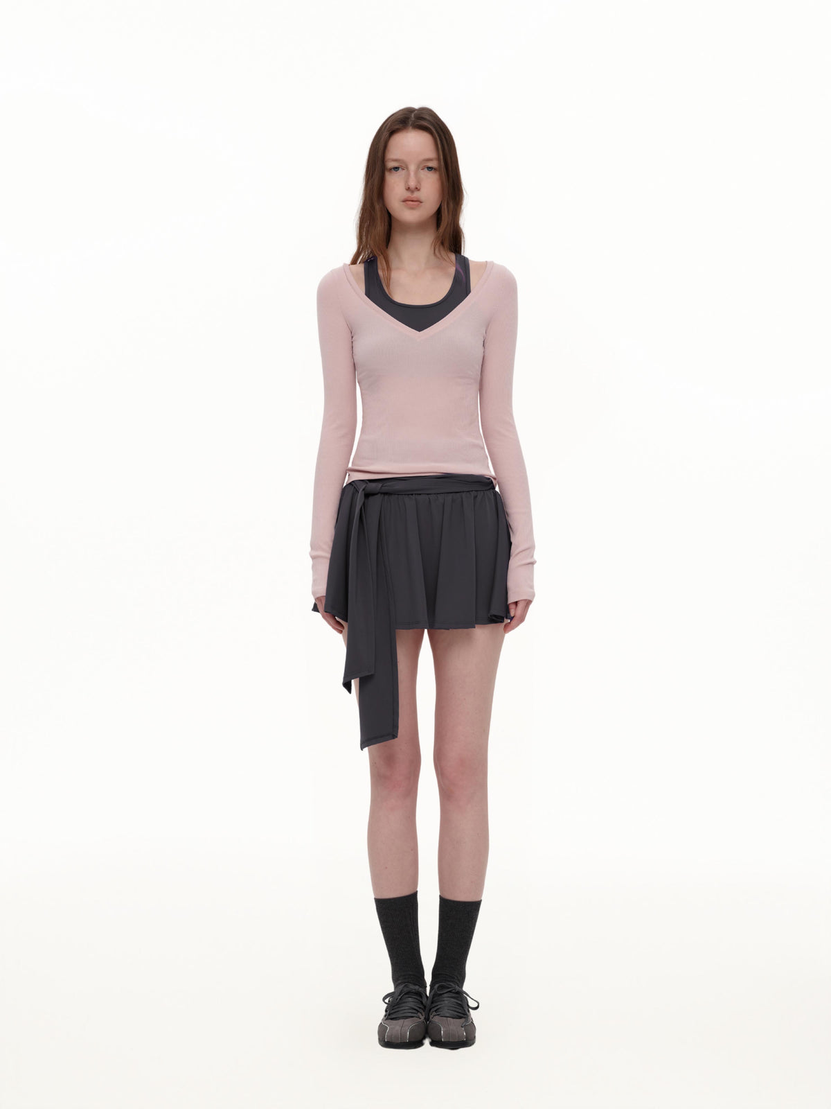 Layered Lyocell Halter Top