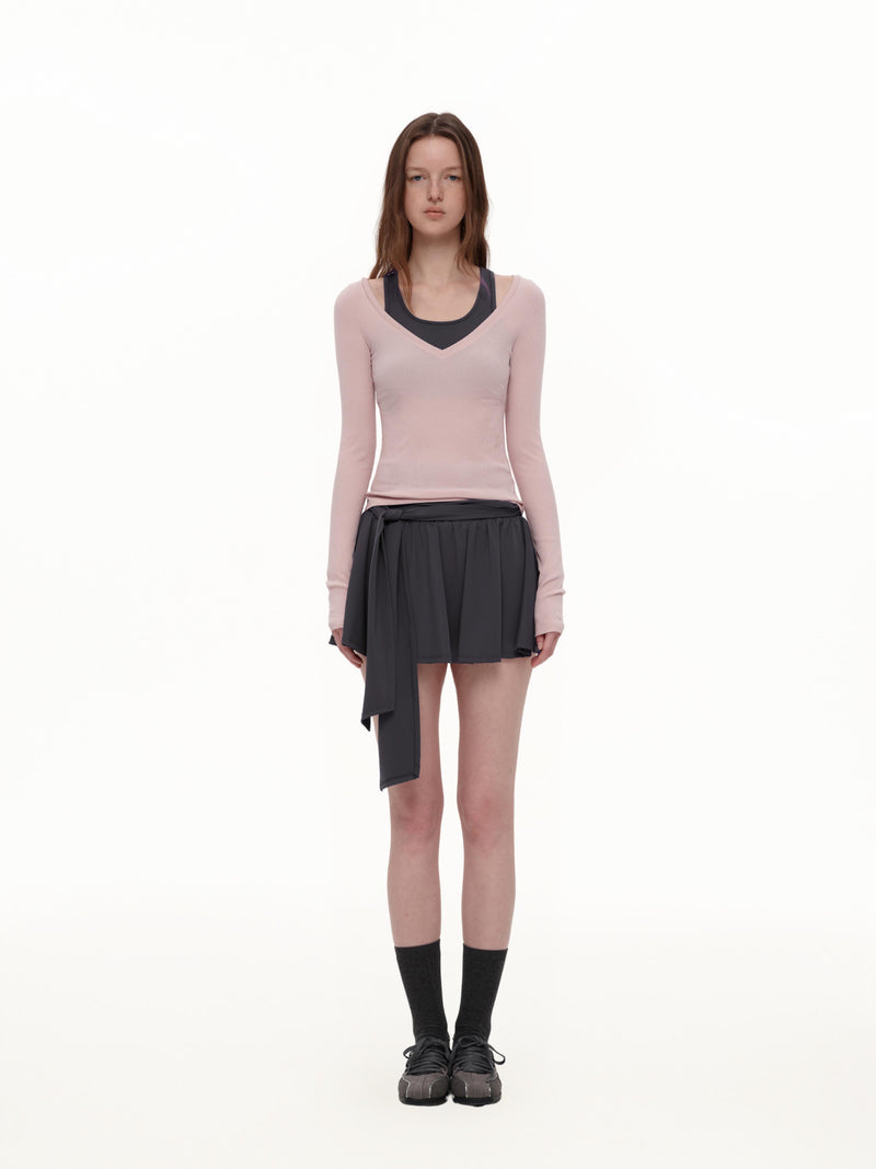 Layered Lyocell Halter Set