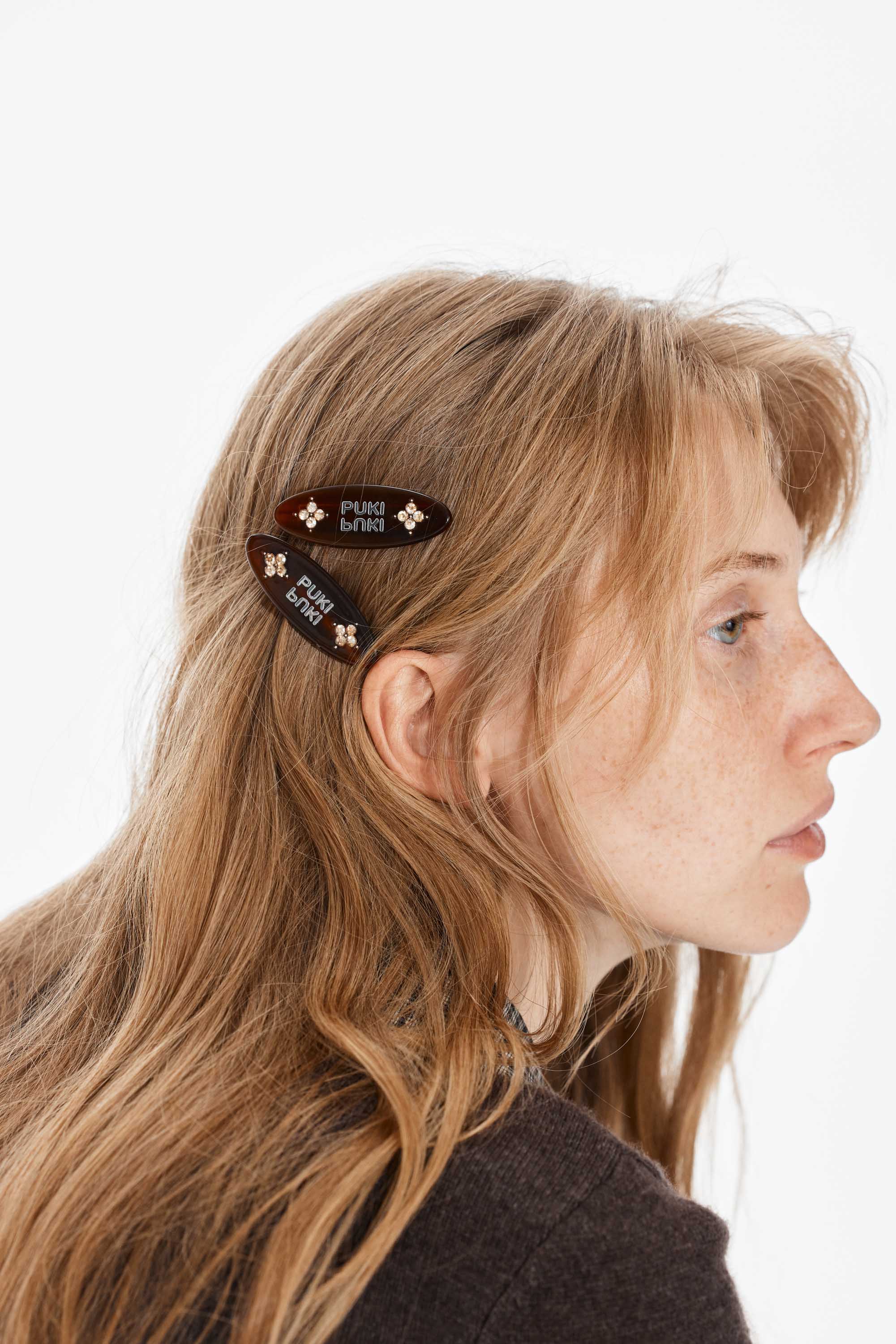 Acetic Acid Rhinestone Hair Clip