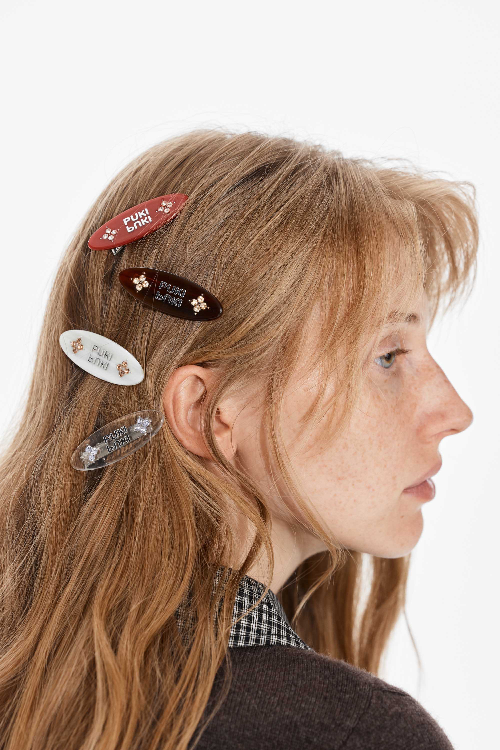 Acetic Acid Rhinestone Hair Clip