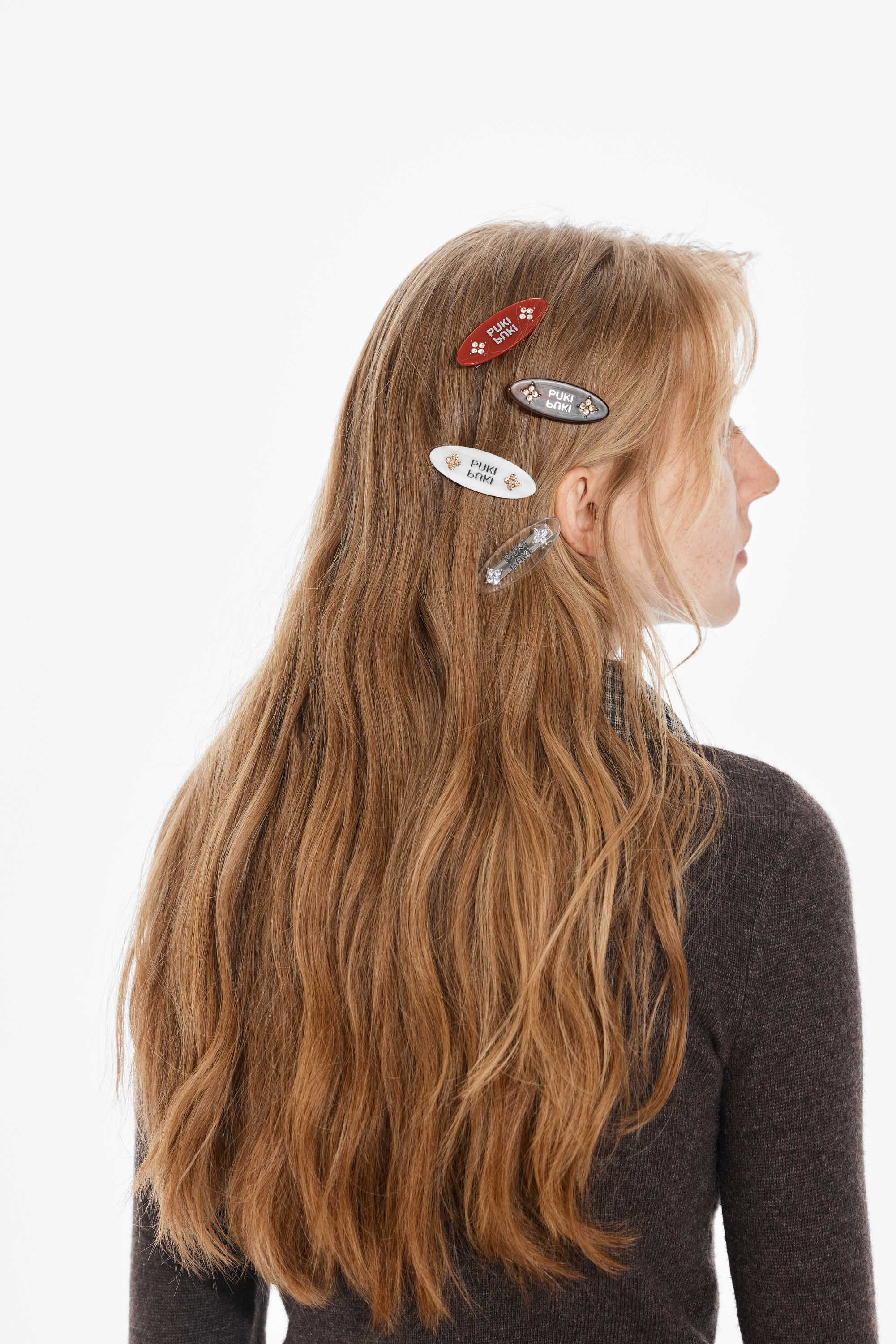 Acetic Acid Rhinestone Hair Clip