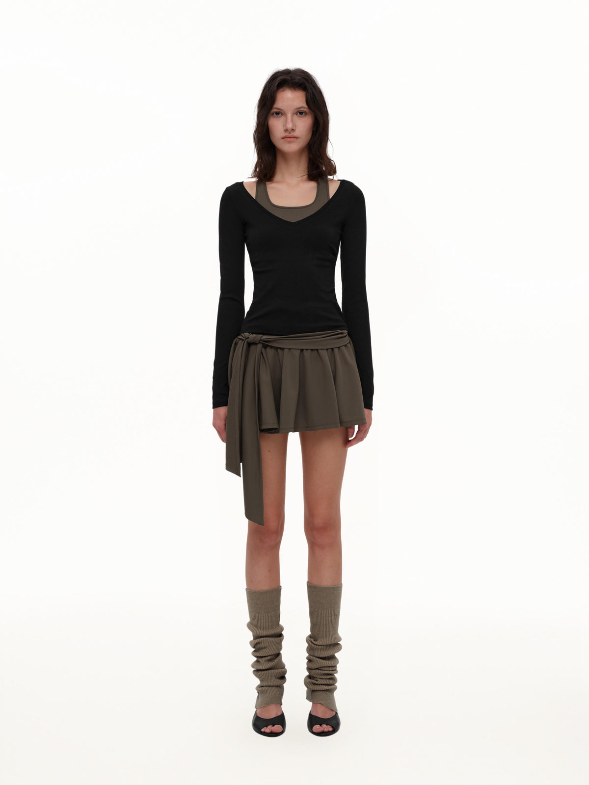 Layered Lyocell Halter Top
