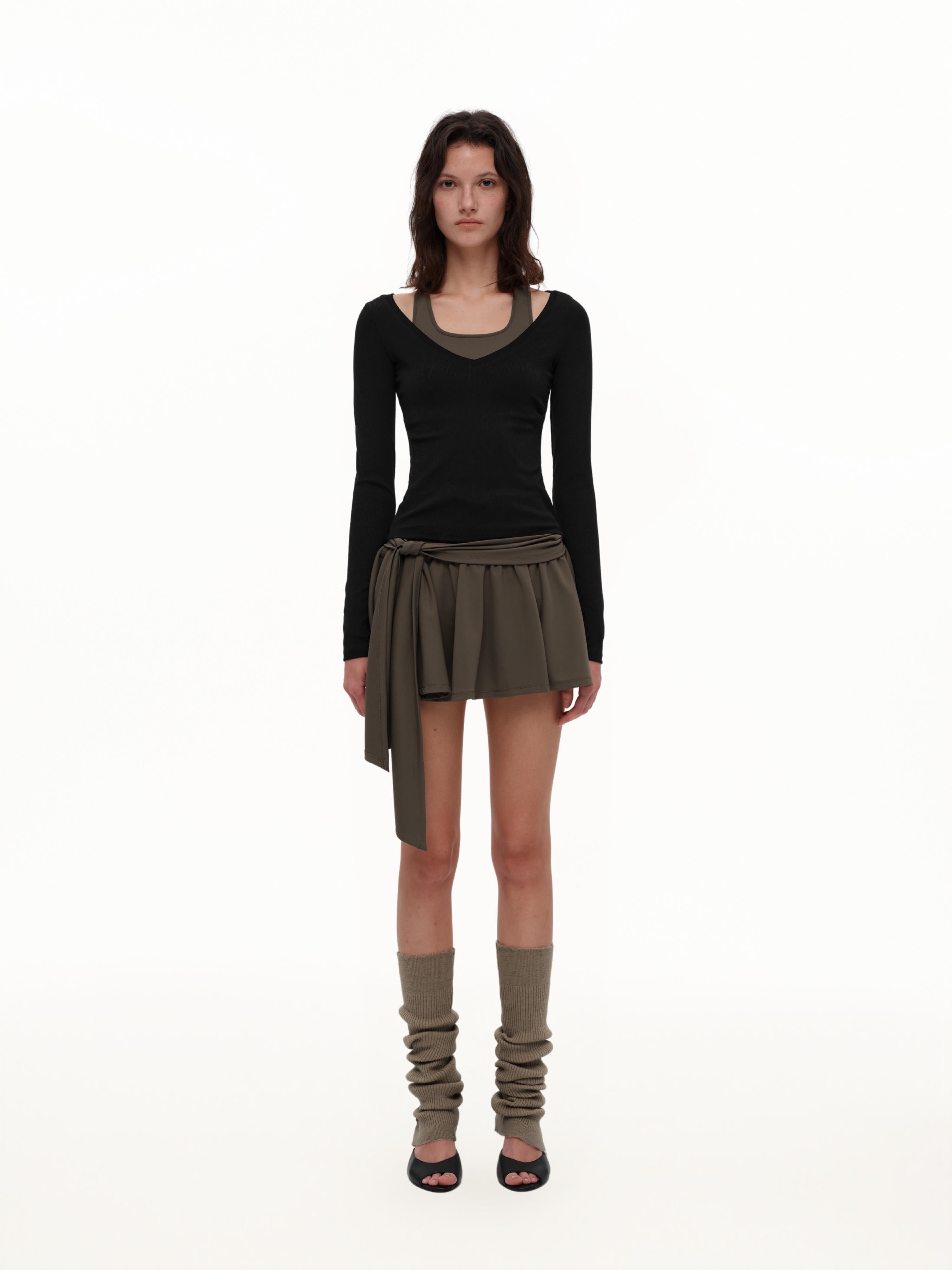 Layered Lyocell Halter Set