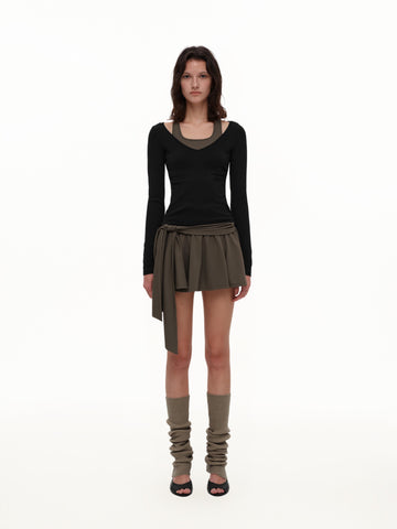 Layered Lyocell Halter Set