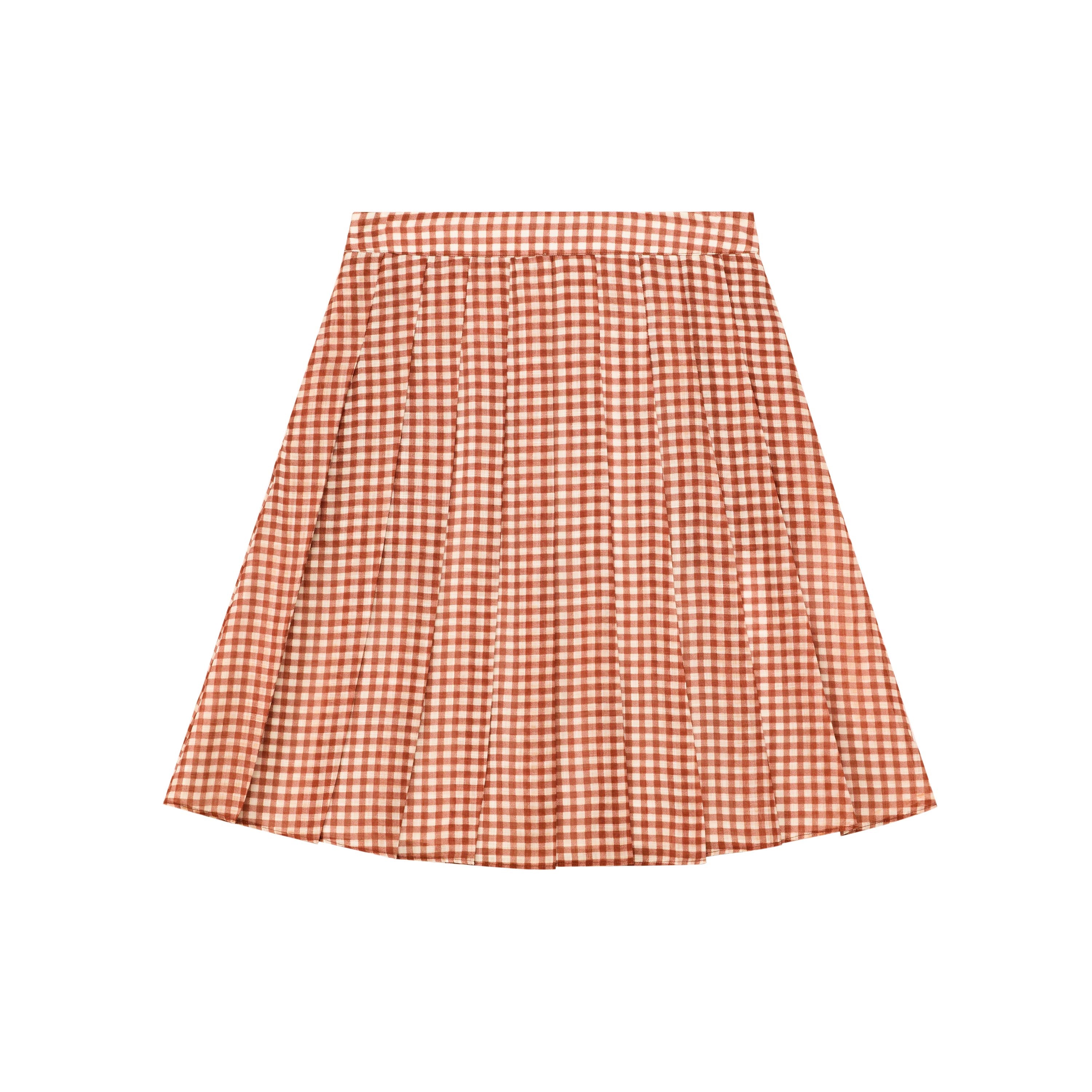 Gingham Pleated Set