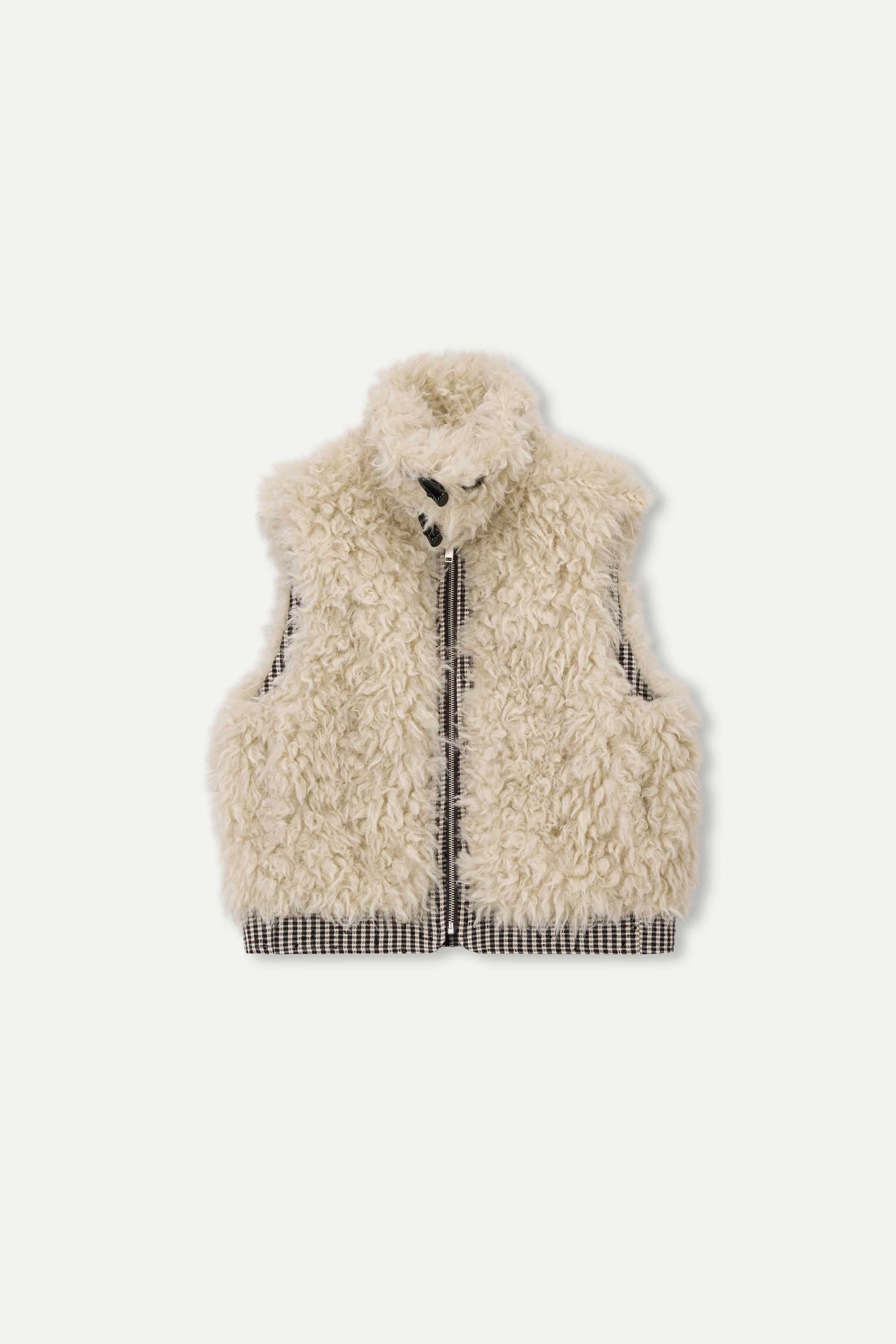 Reversible Faux Shearling Vest