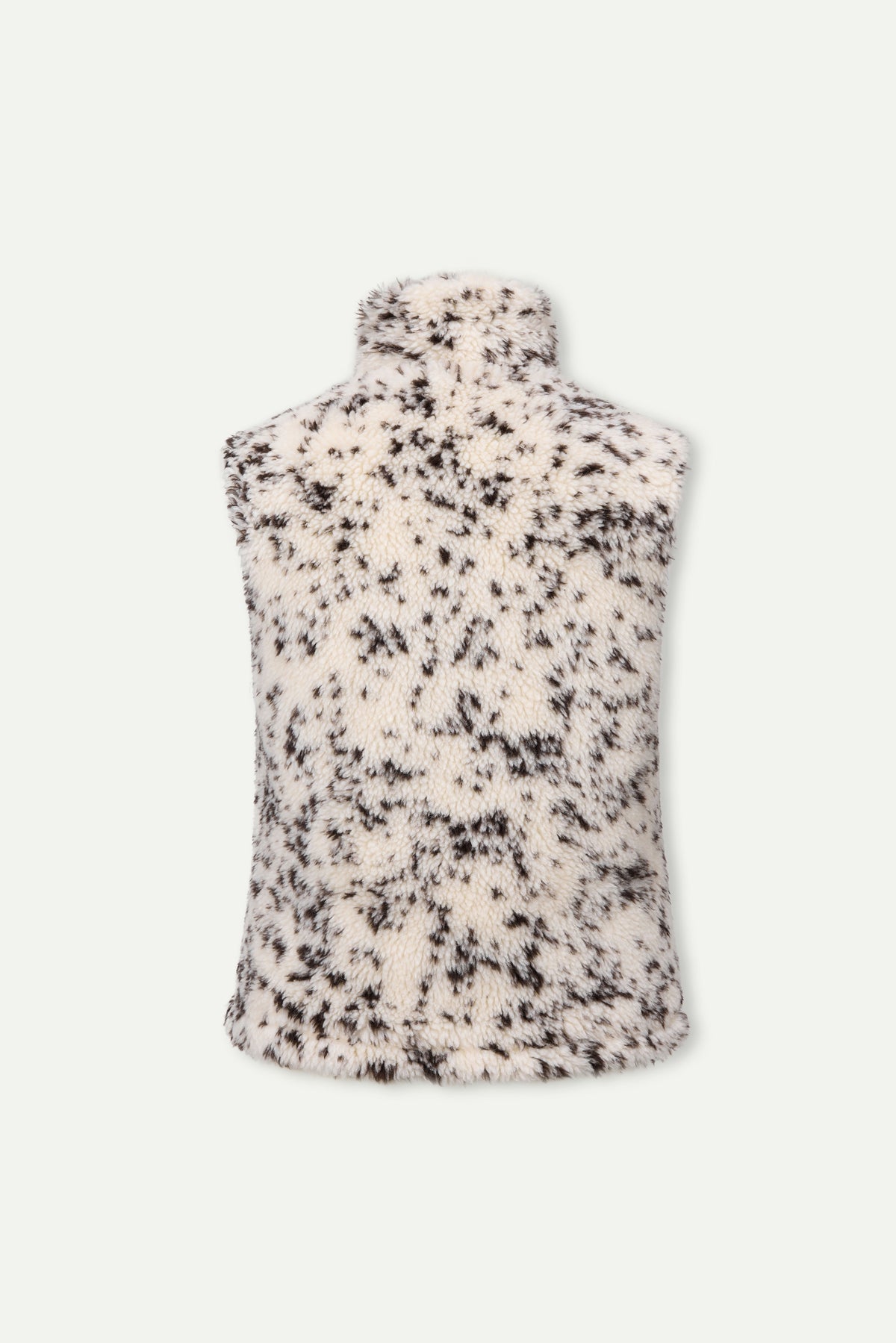 Faux Shearling Spot Vest