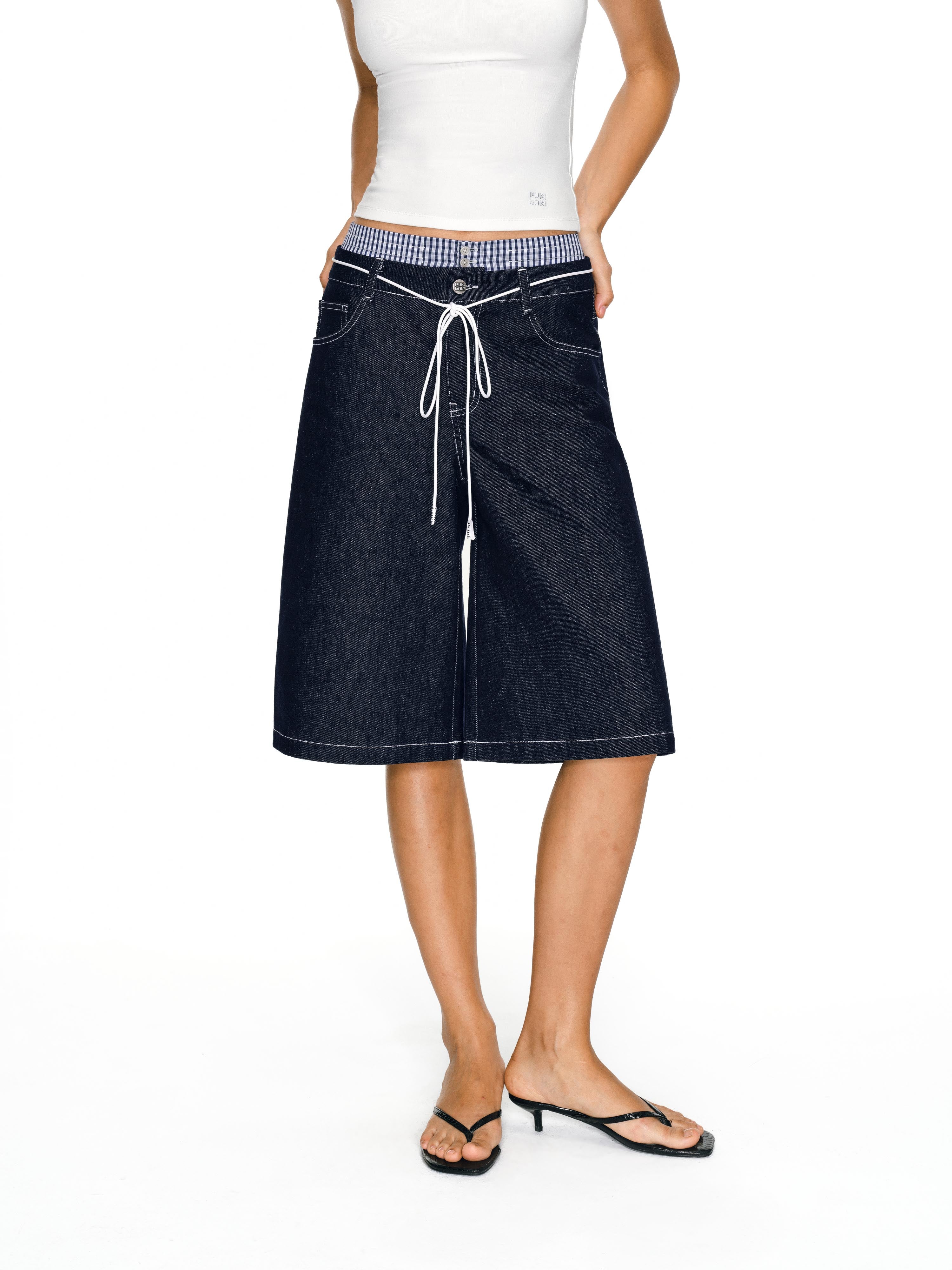 Scholar Denim Shorts
