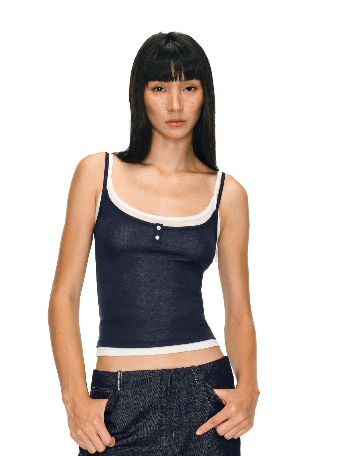 Layered Henley Tank