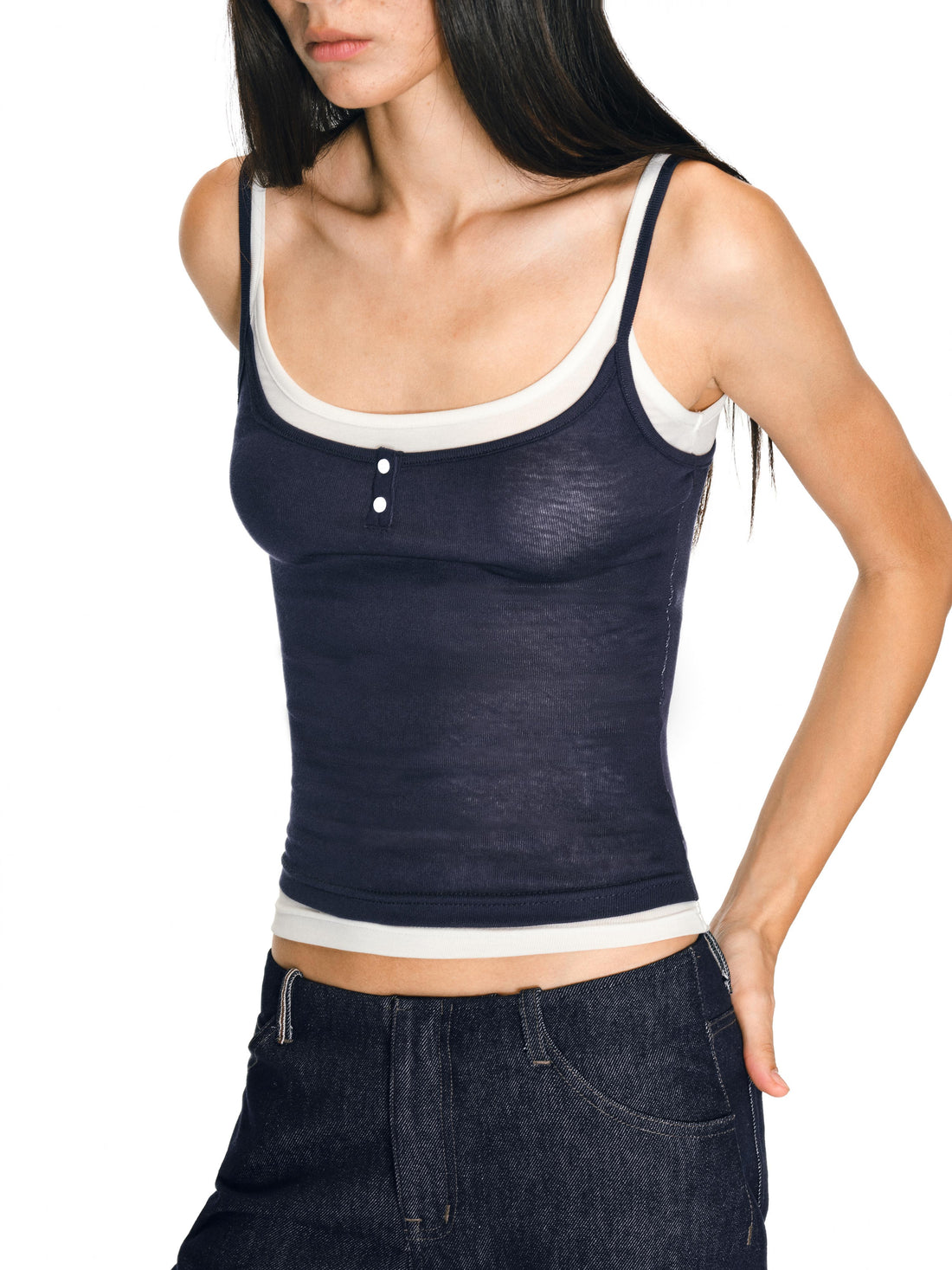 Layered Henley Tank