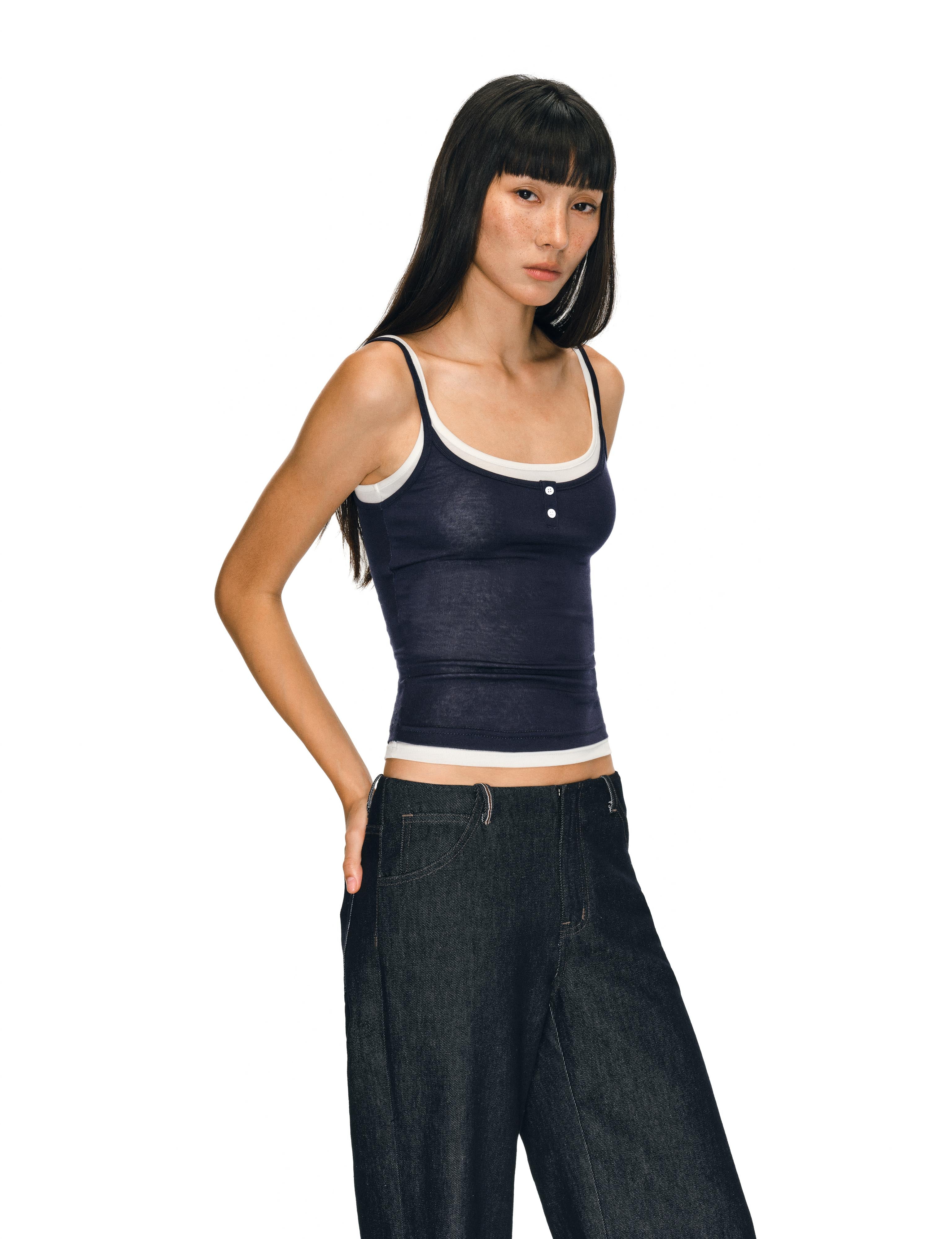 Layered Henley Tank