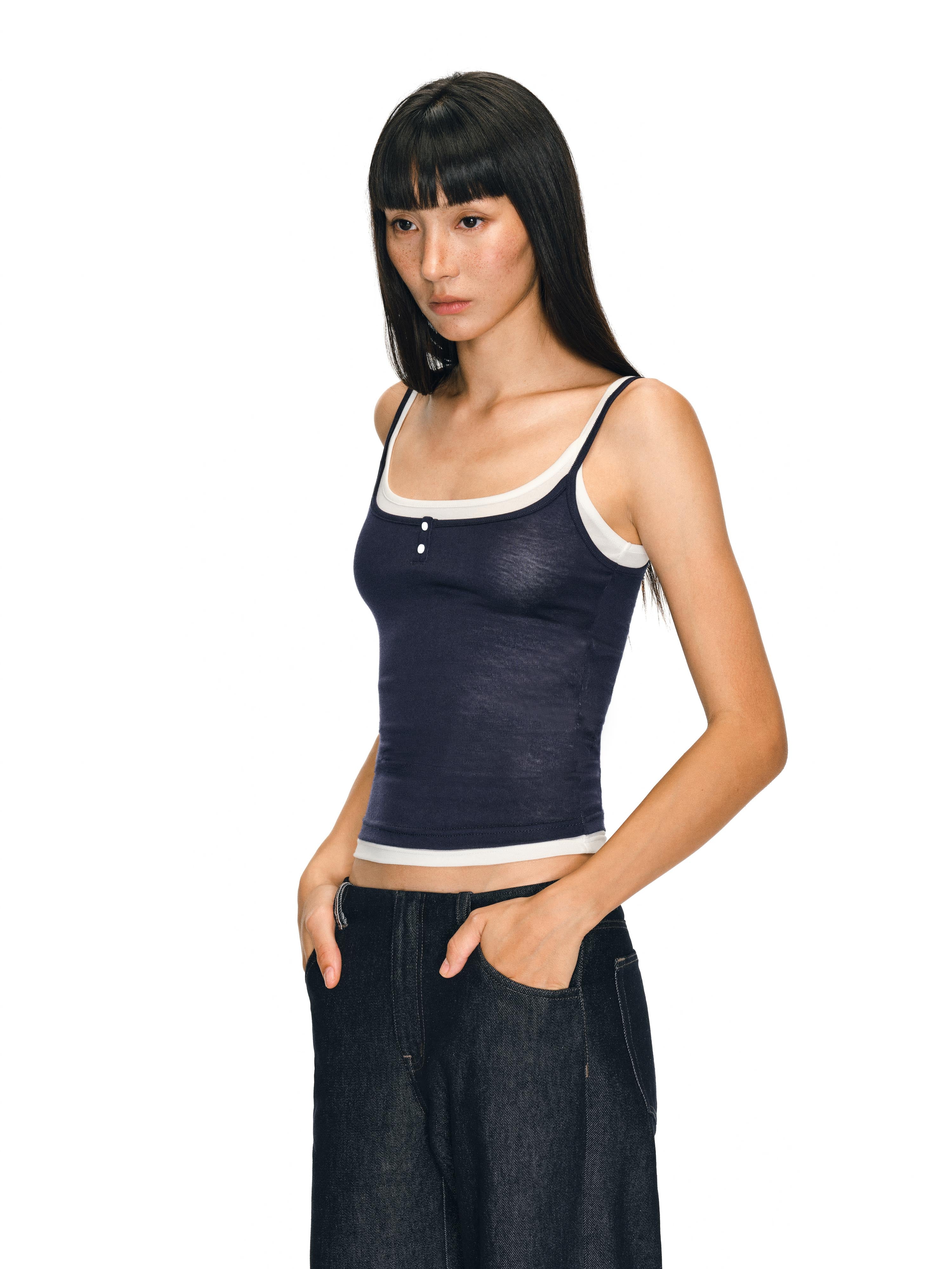 Layered Henley Tank