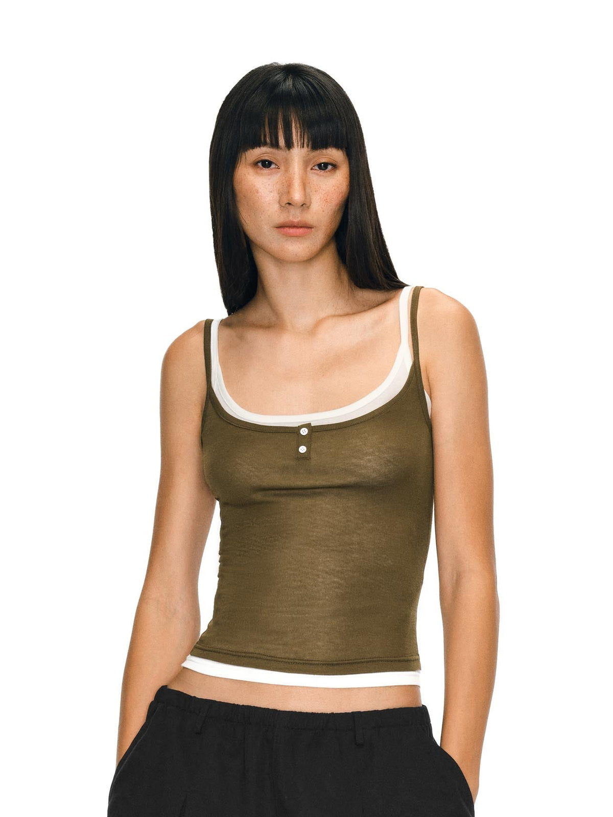 Layered Henley Tank