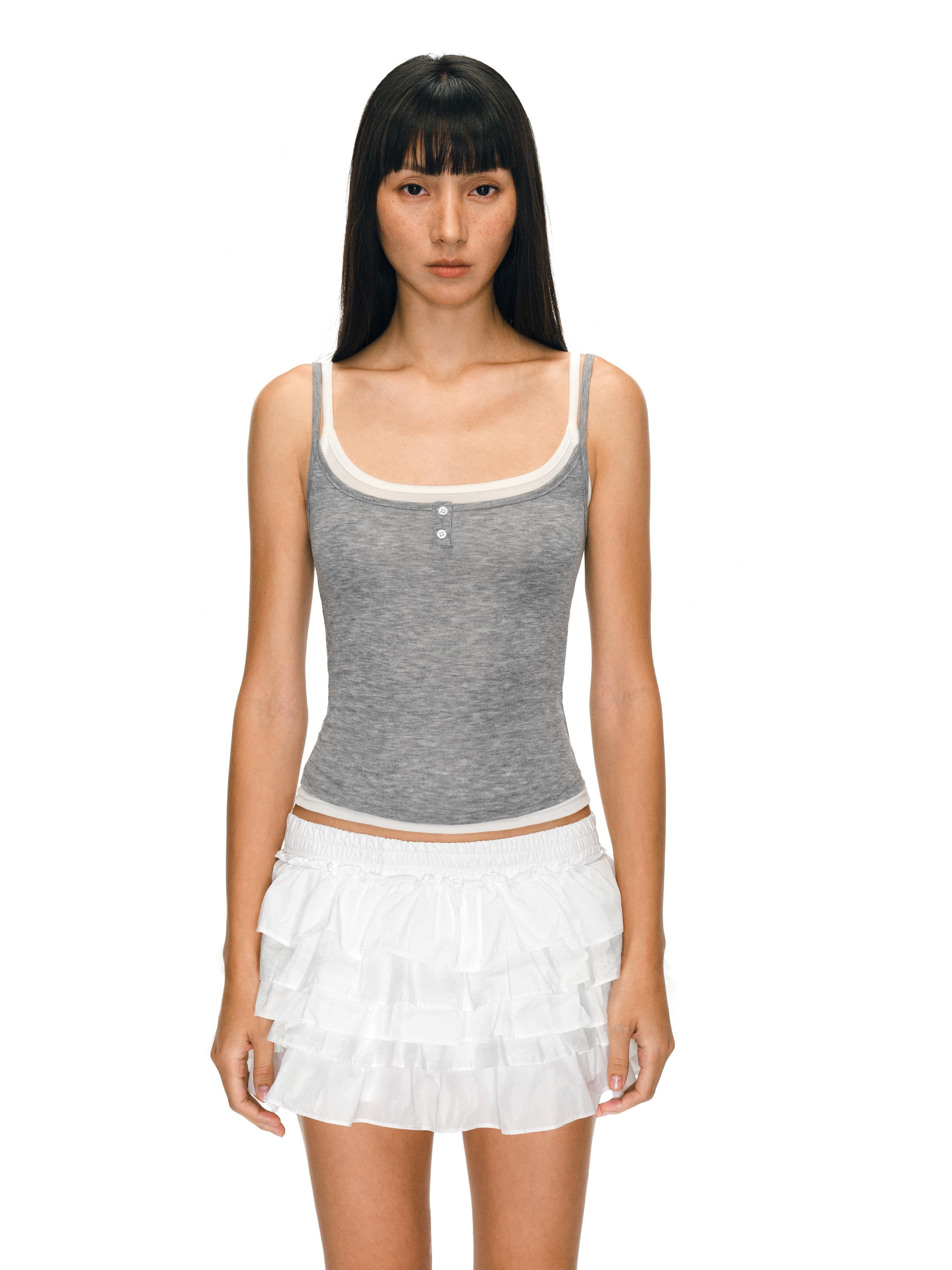 Layered Henley Tank