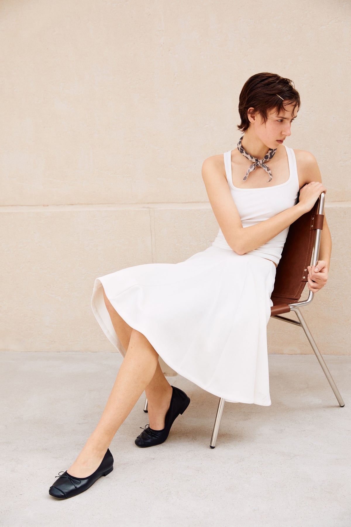 Fluid A-Line Midi Skirt