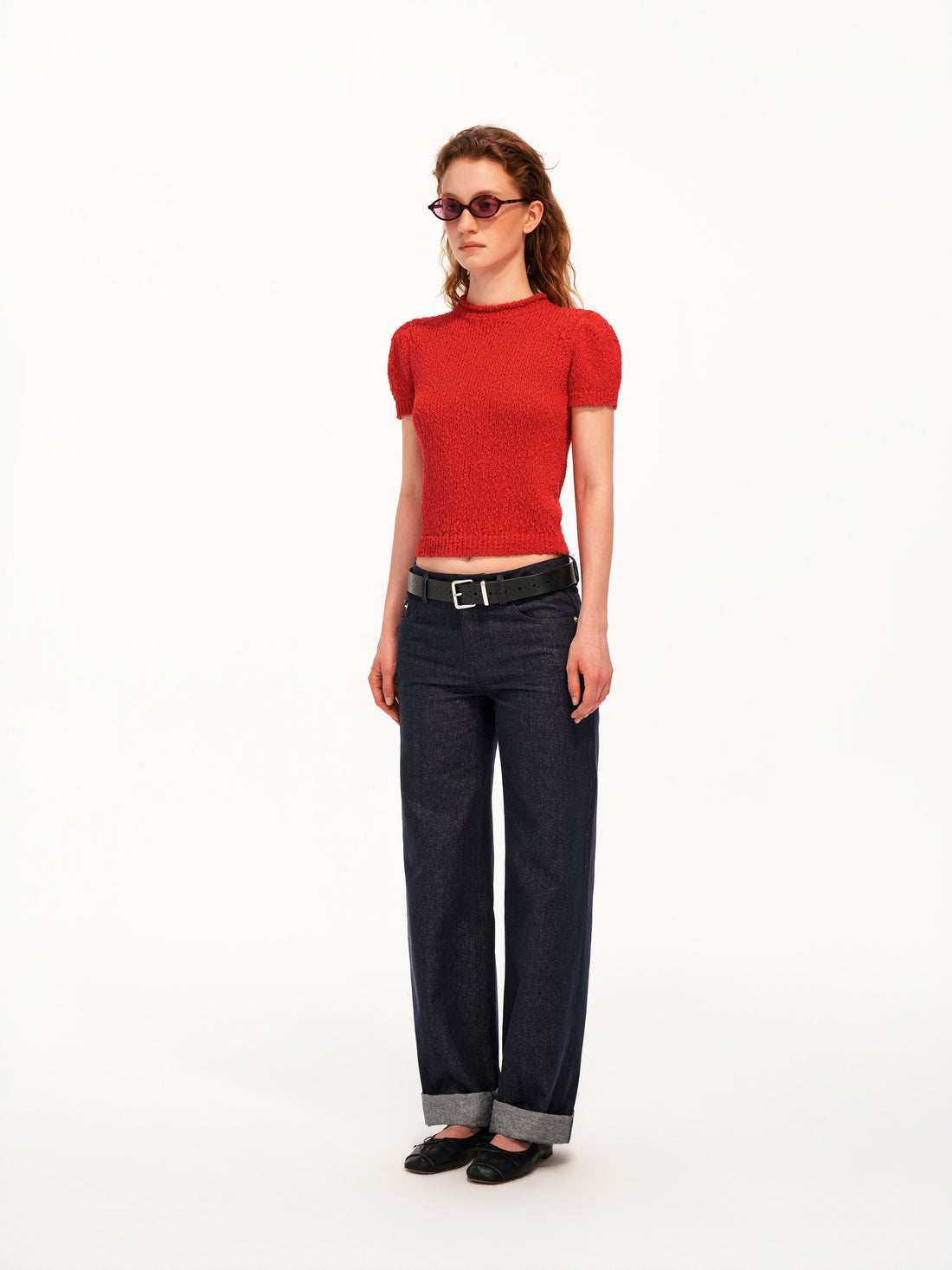 The Textured Puff Knit Top