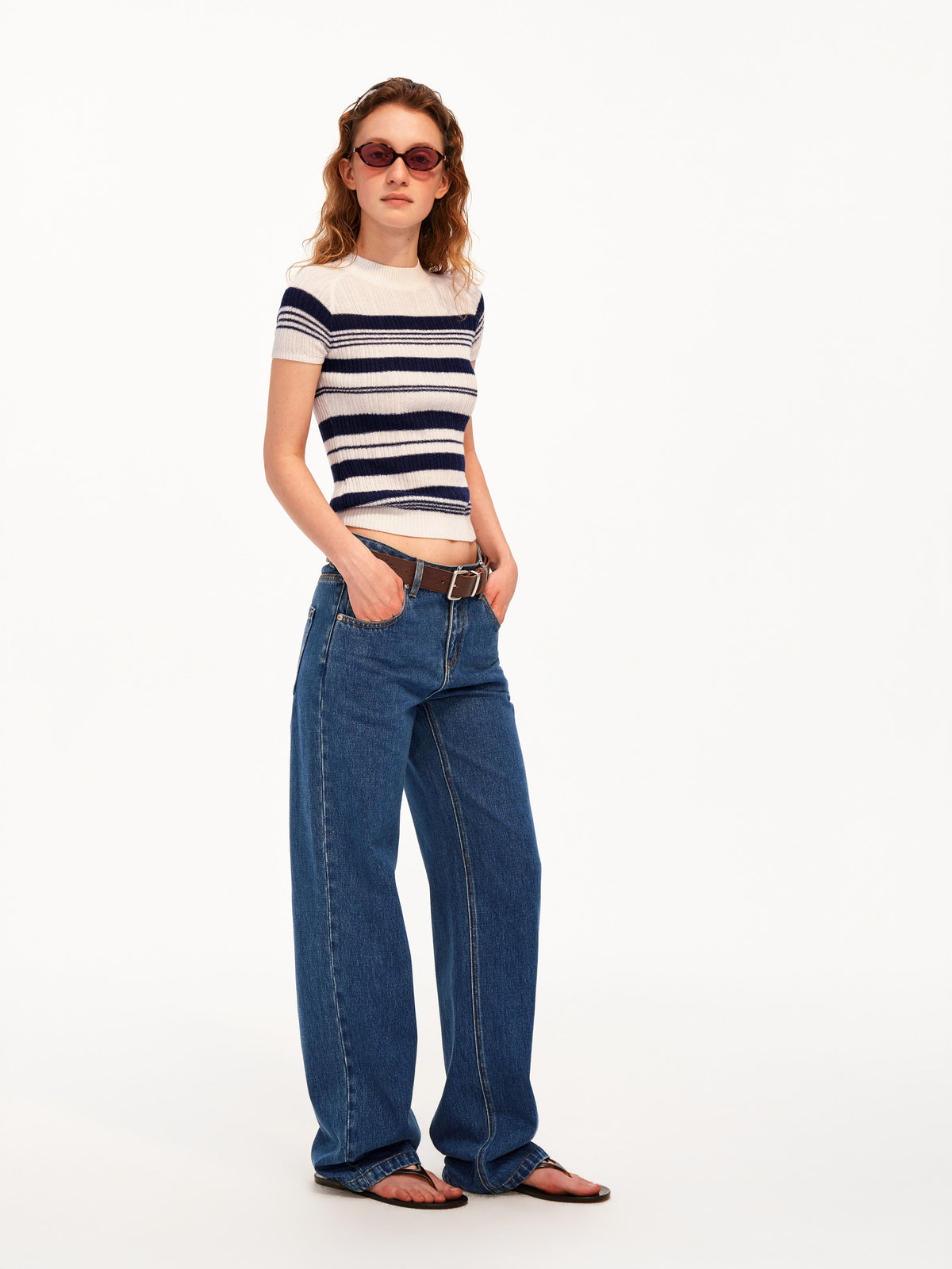 The Curved Low Rise Jeans