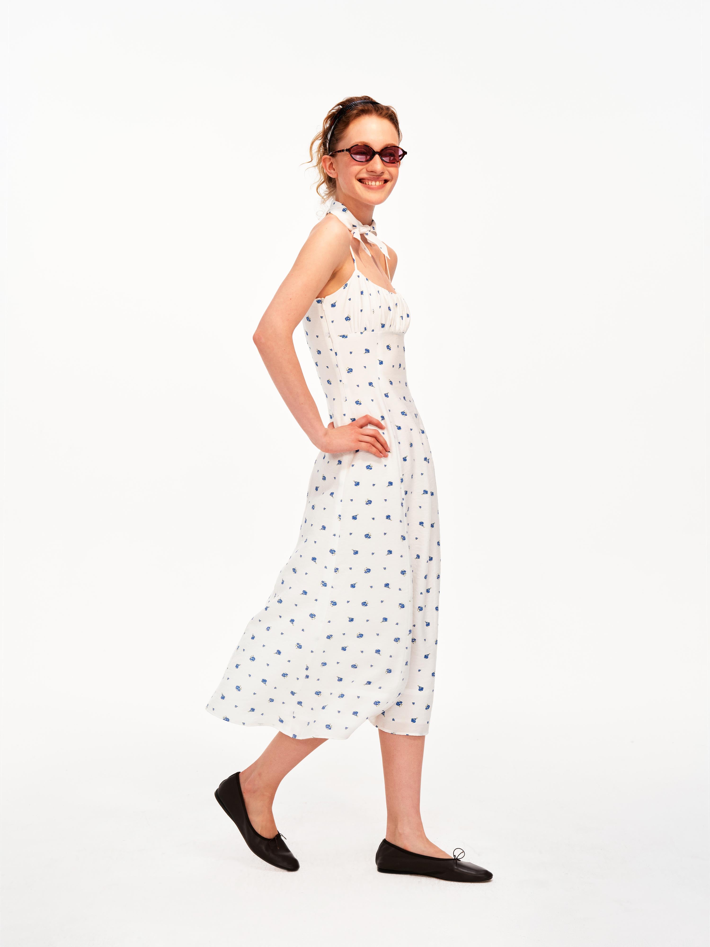 The Soft Floral Slip Dress