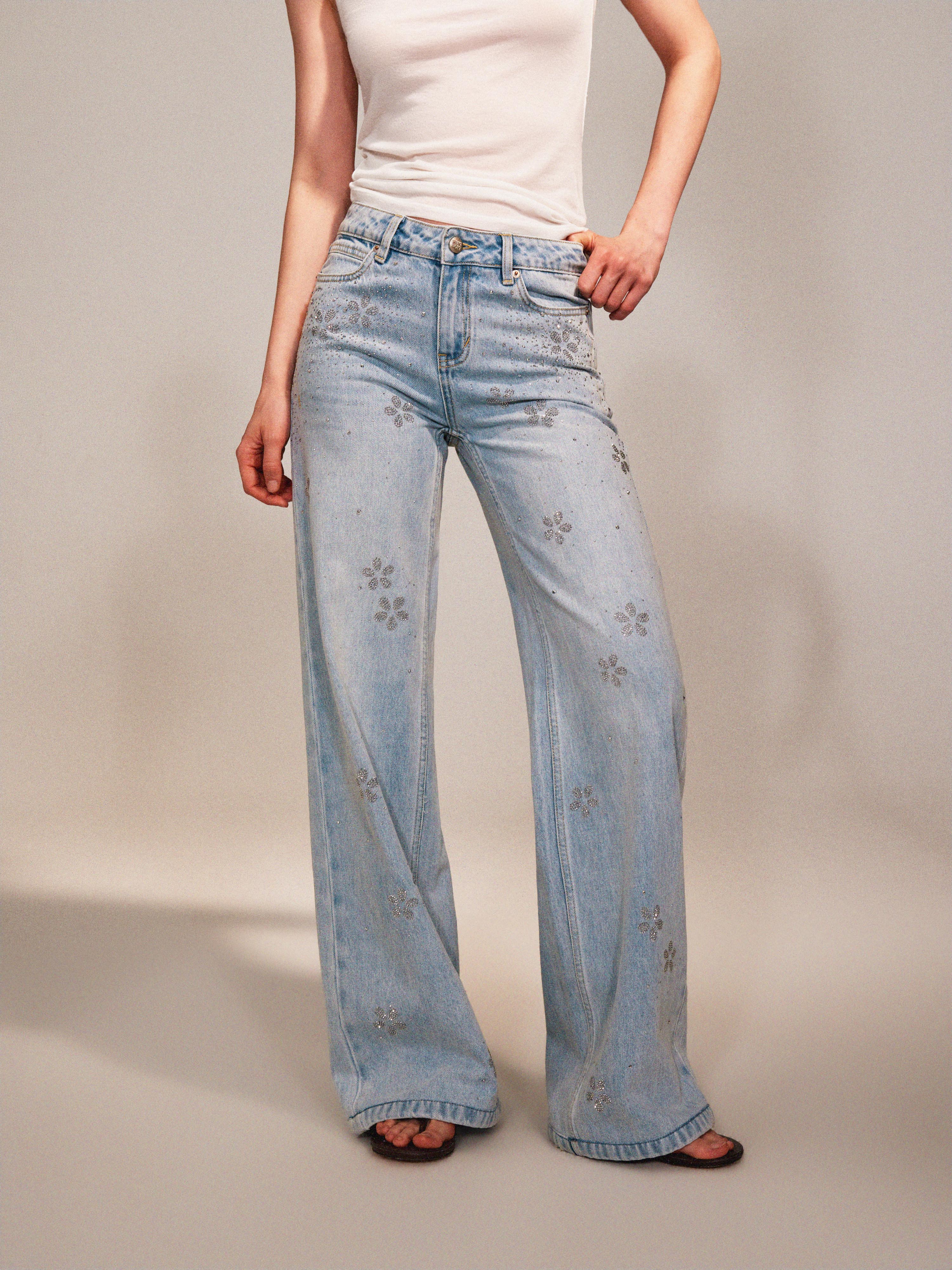 Crystal Bloom Jeans
