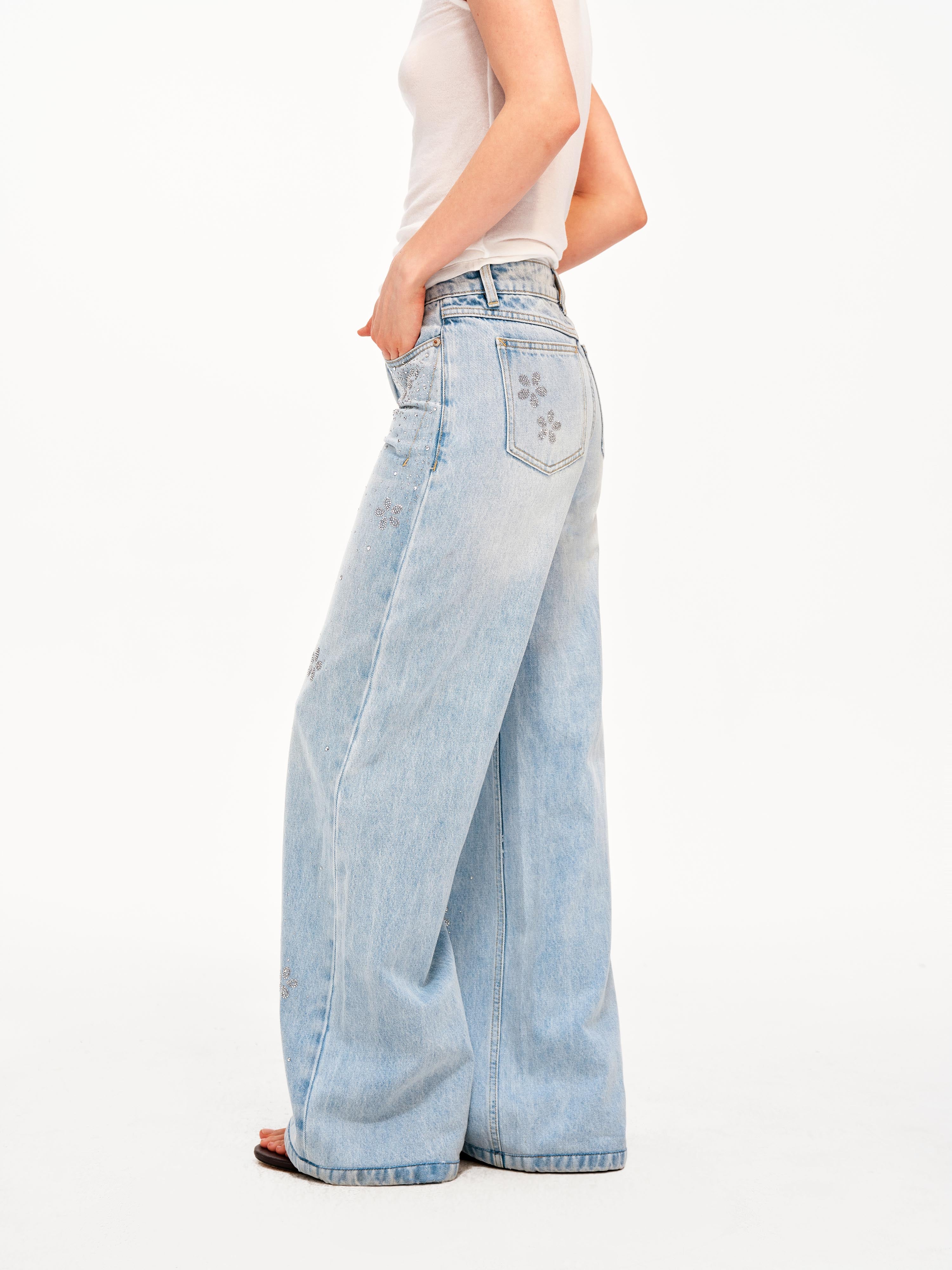 Crystal Bloom Jeans