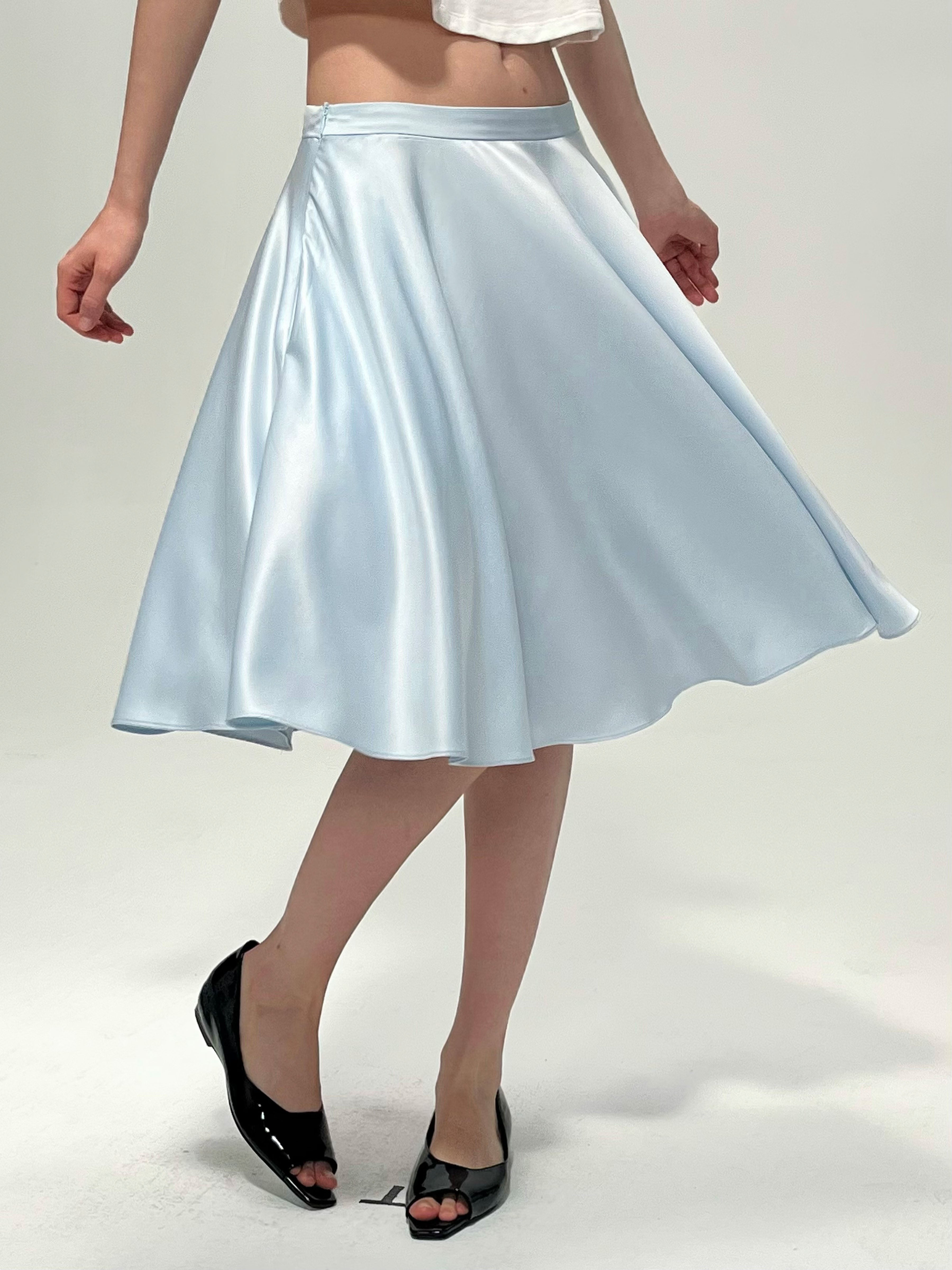 Acetate Draped Skirt