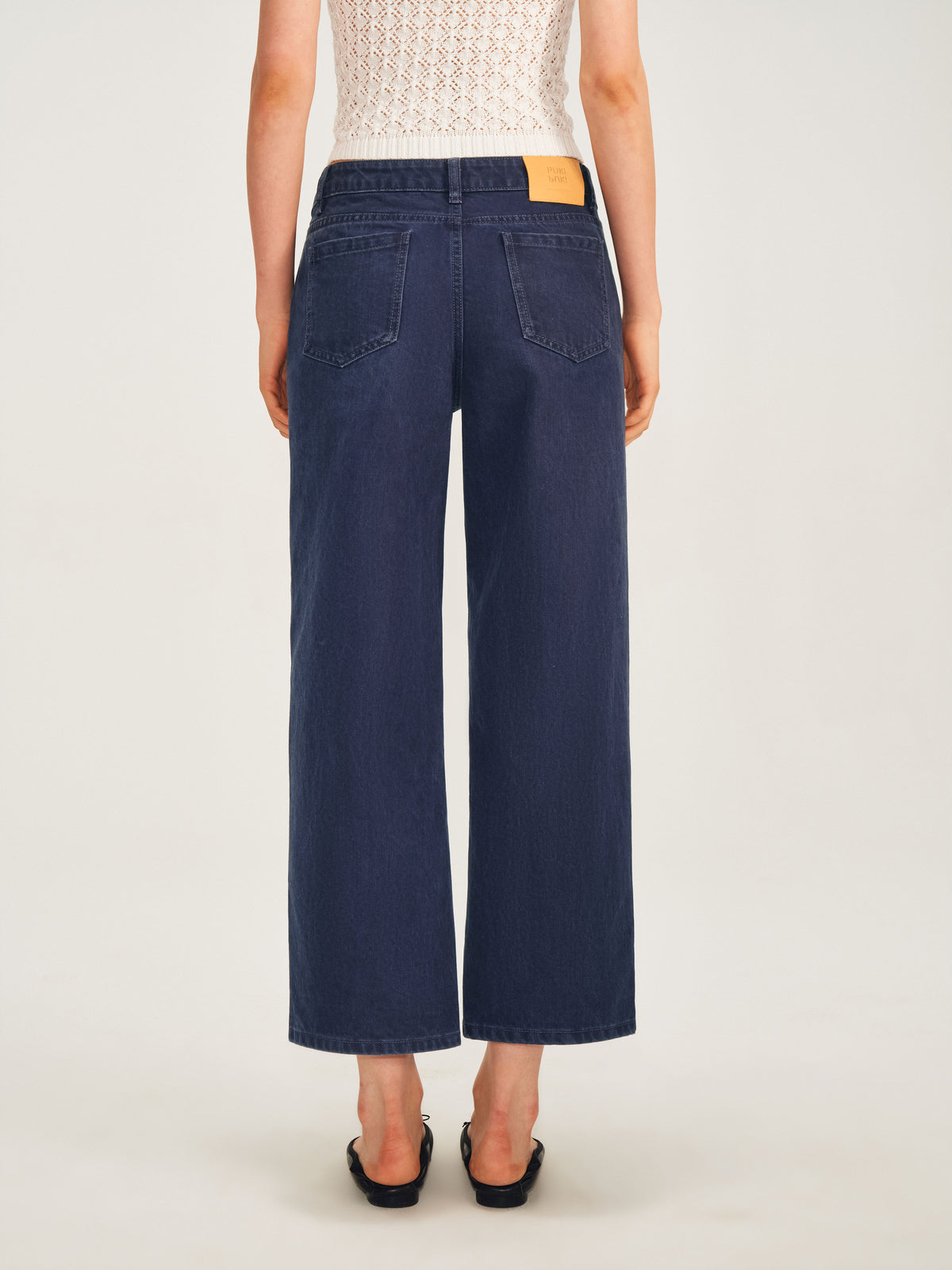 Cropped Straight-Leg Trousers