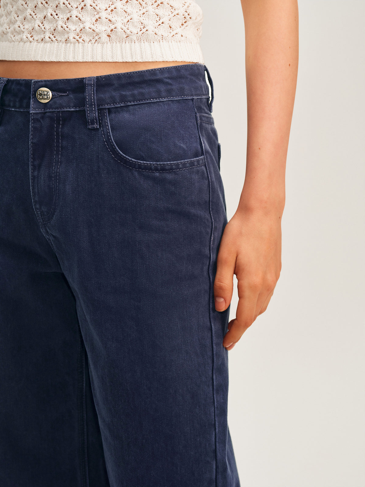 Cropped Straight-Leg Trousers