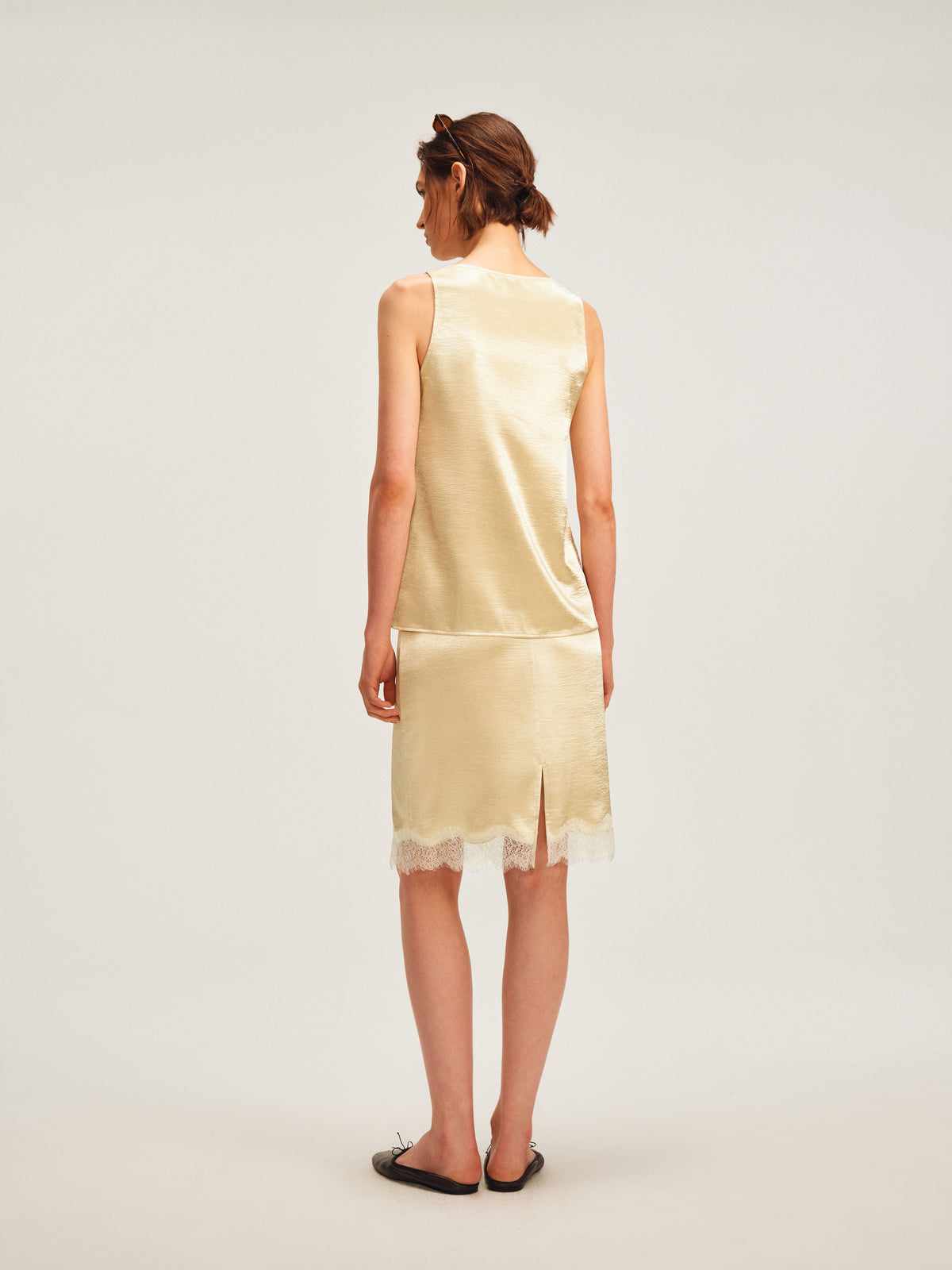 The Lumière Satin Skirt