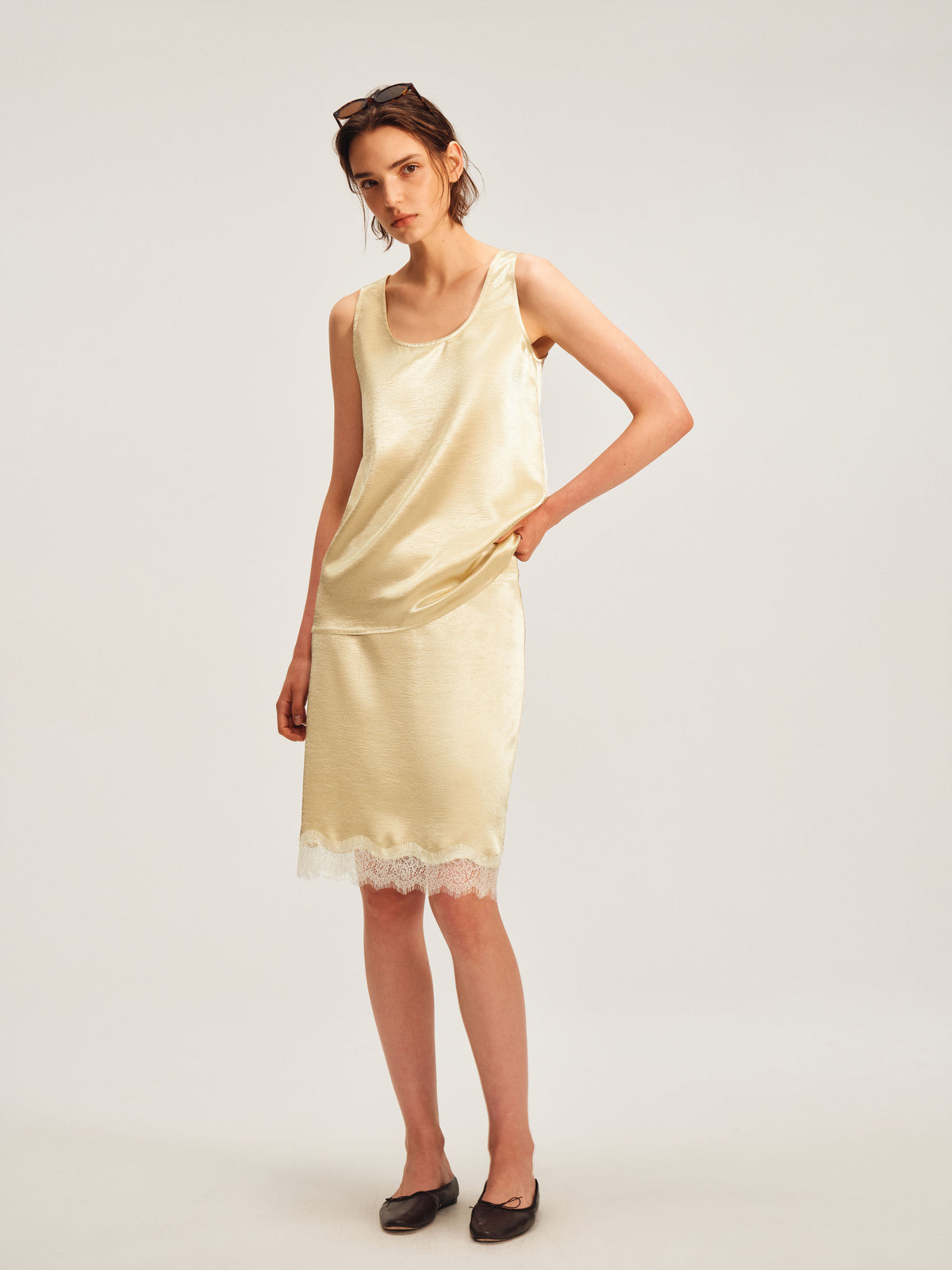 The Lumière Satin Skirt