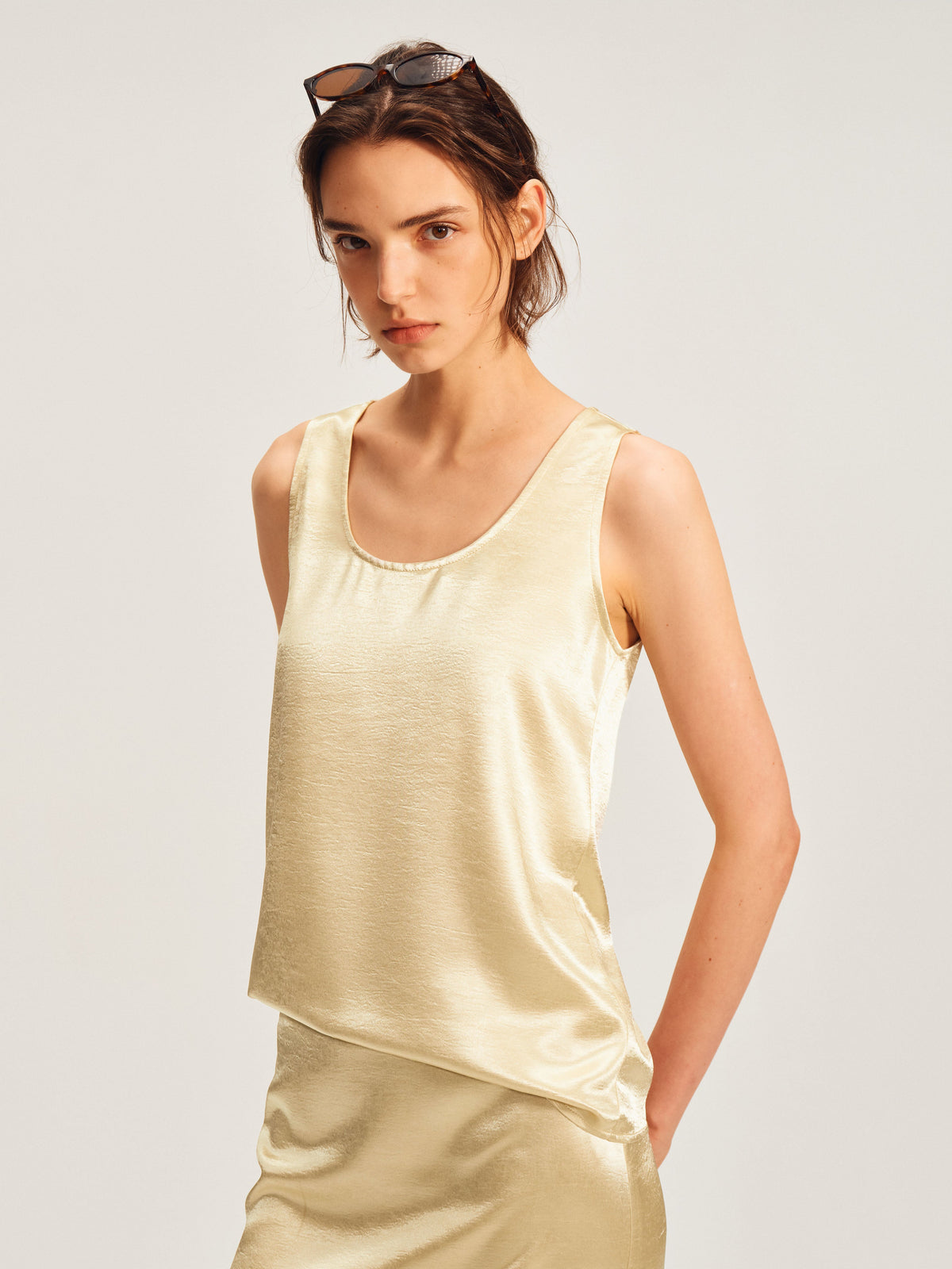 The Lumière Satin Skirt