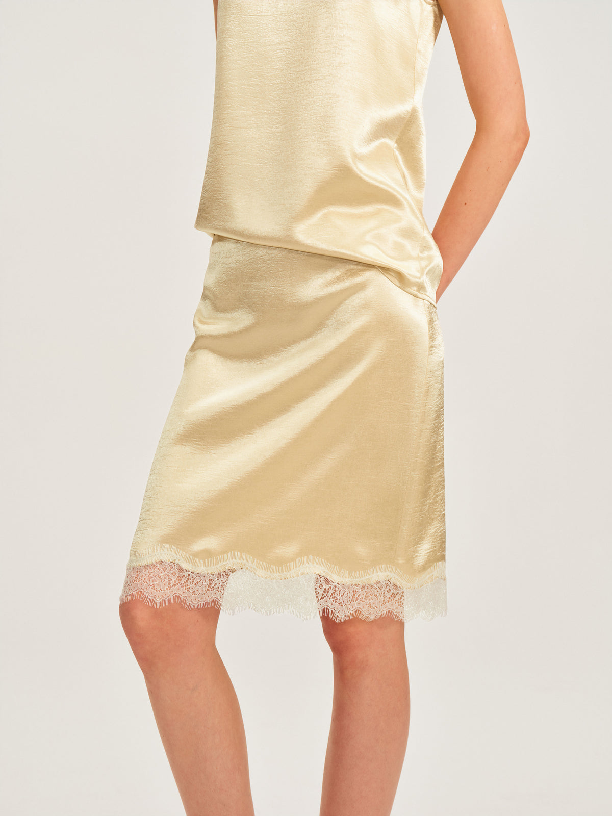 The Lumière Satin Skirt