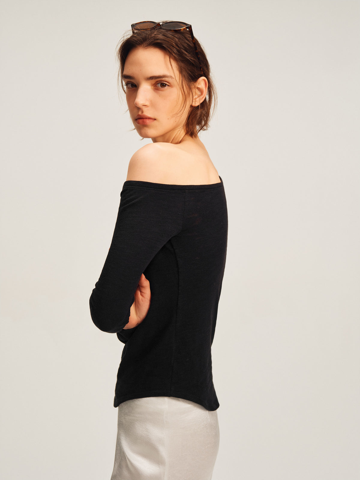 Soft Classic Off-Shoulder Top