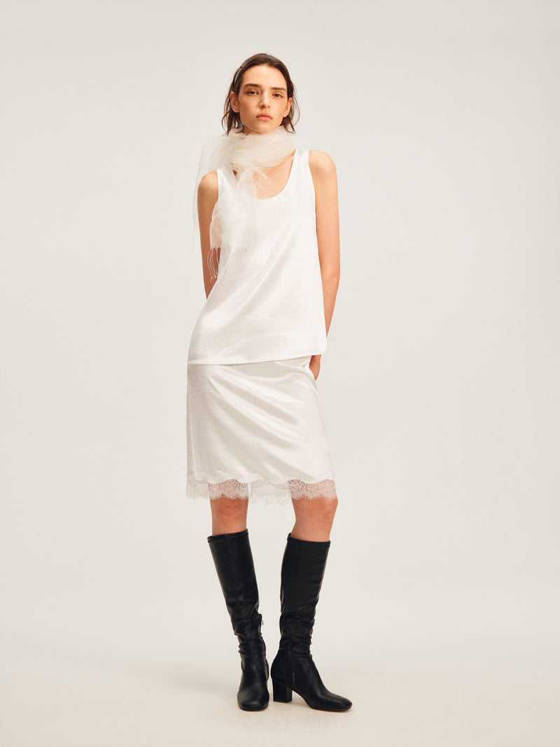 The Lumiere Satin Skirt