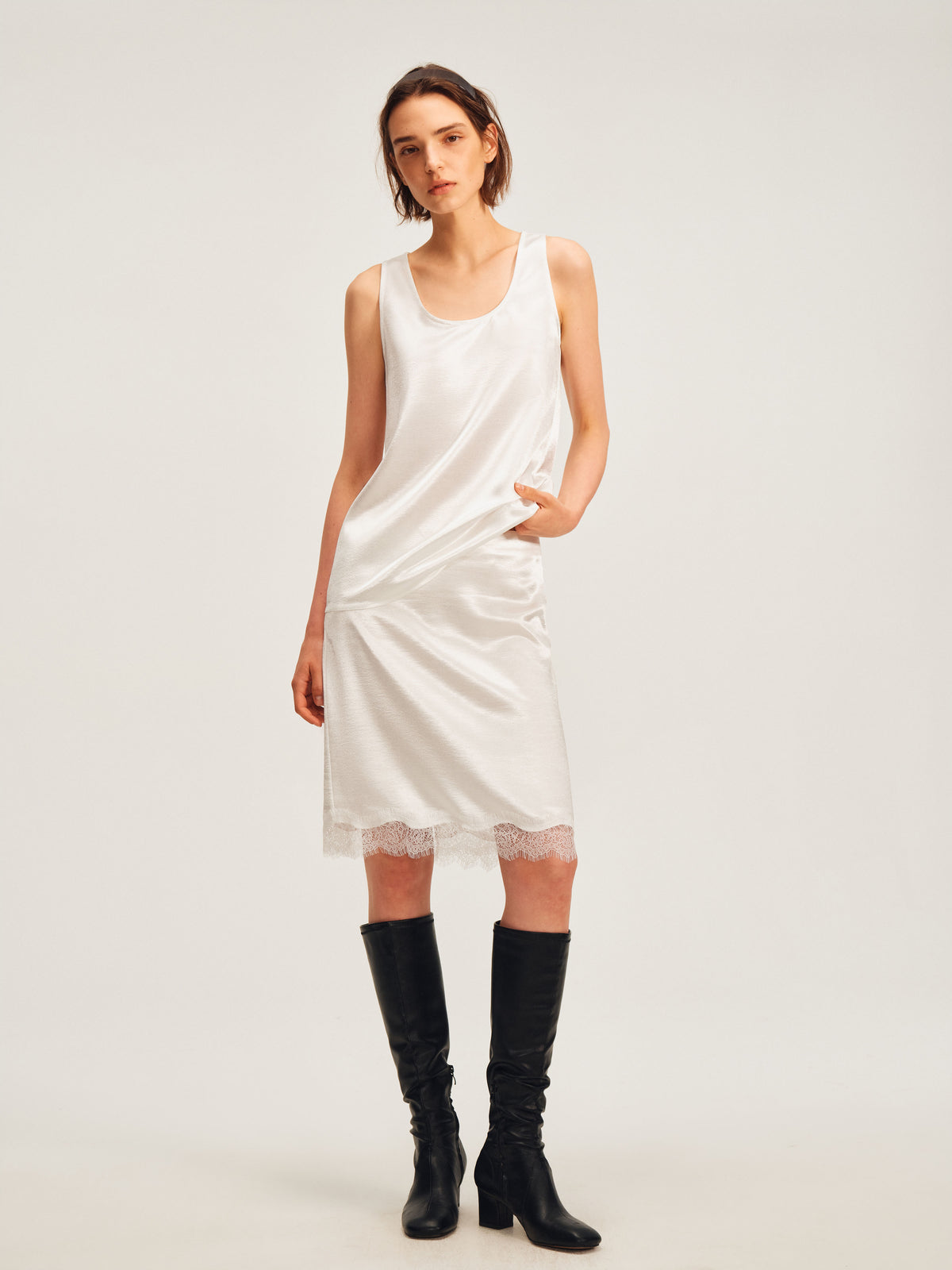 The Lumière Satin Skirt