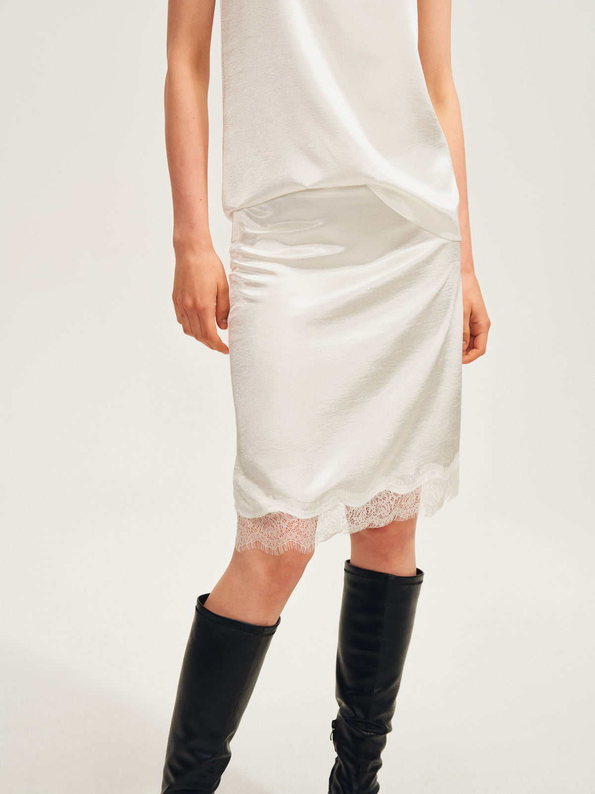 The Lumière Satin Skirt