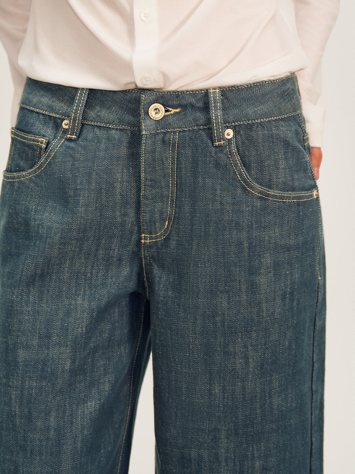 The Vintage Teal Jeans