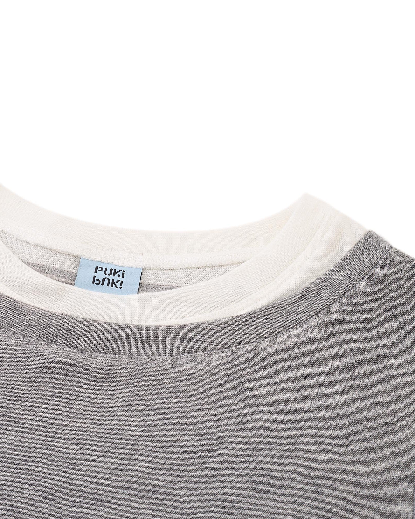 Contrast Layered Puff Sleeve Top