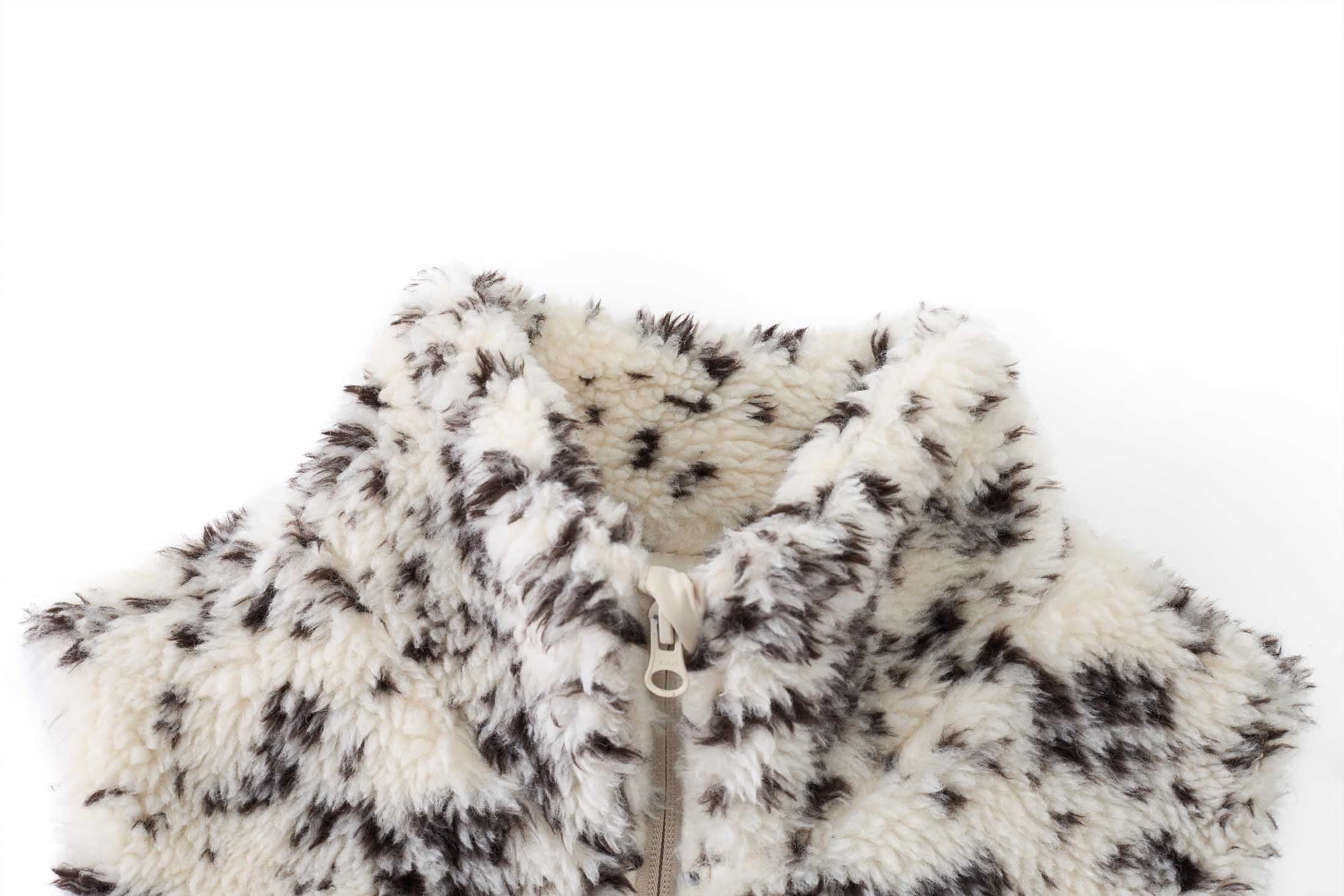 Faux Shearling Spot Vest