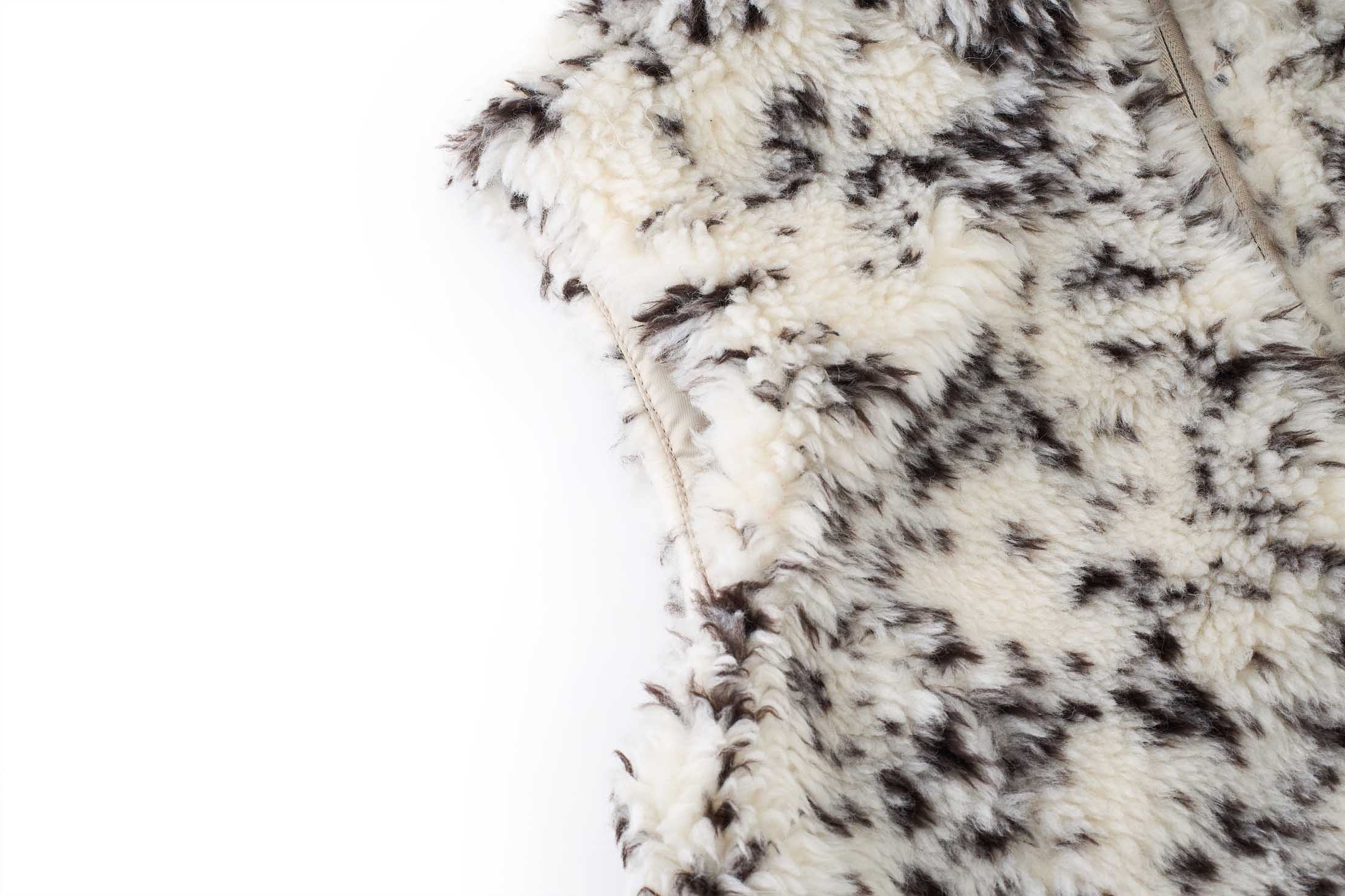 Faux Shearling Spot Vest