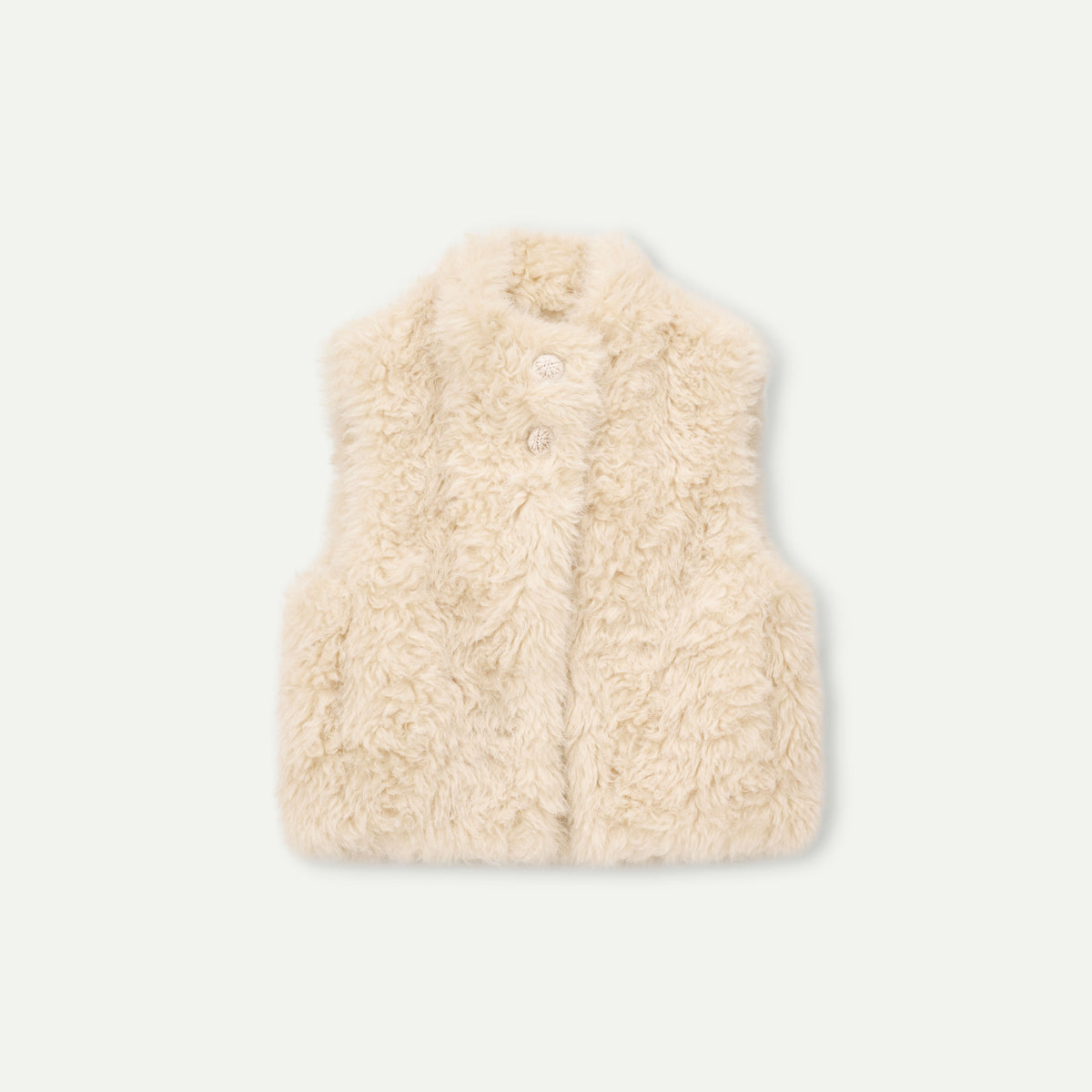 Cozy Faux Shearling High-Neck Vest