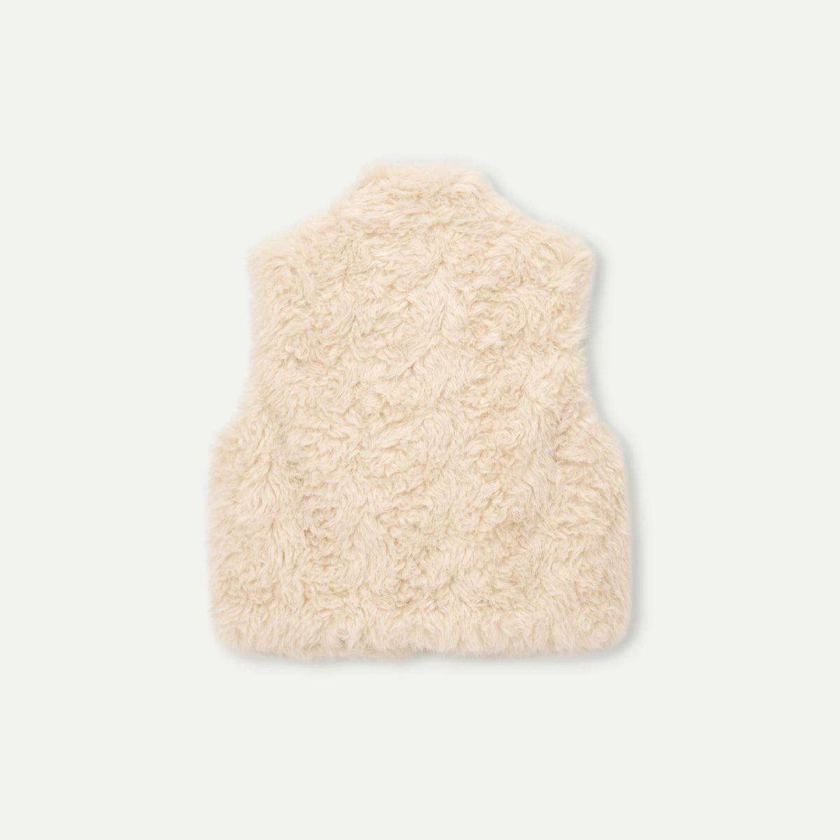 Cozy Faux Shearling High-Neck Vest