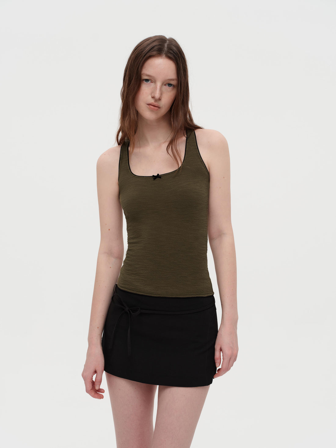 Color-Block Bow Tank Top