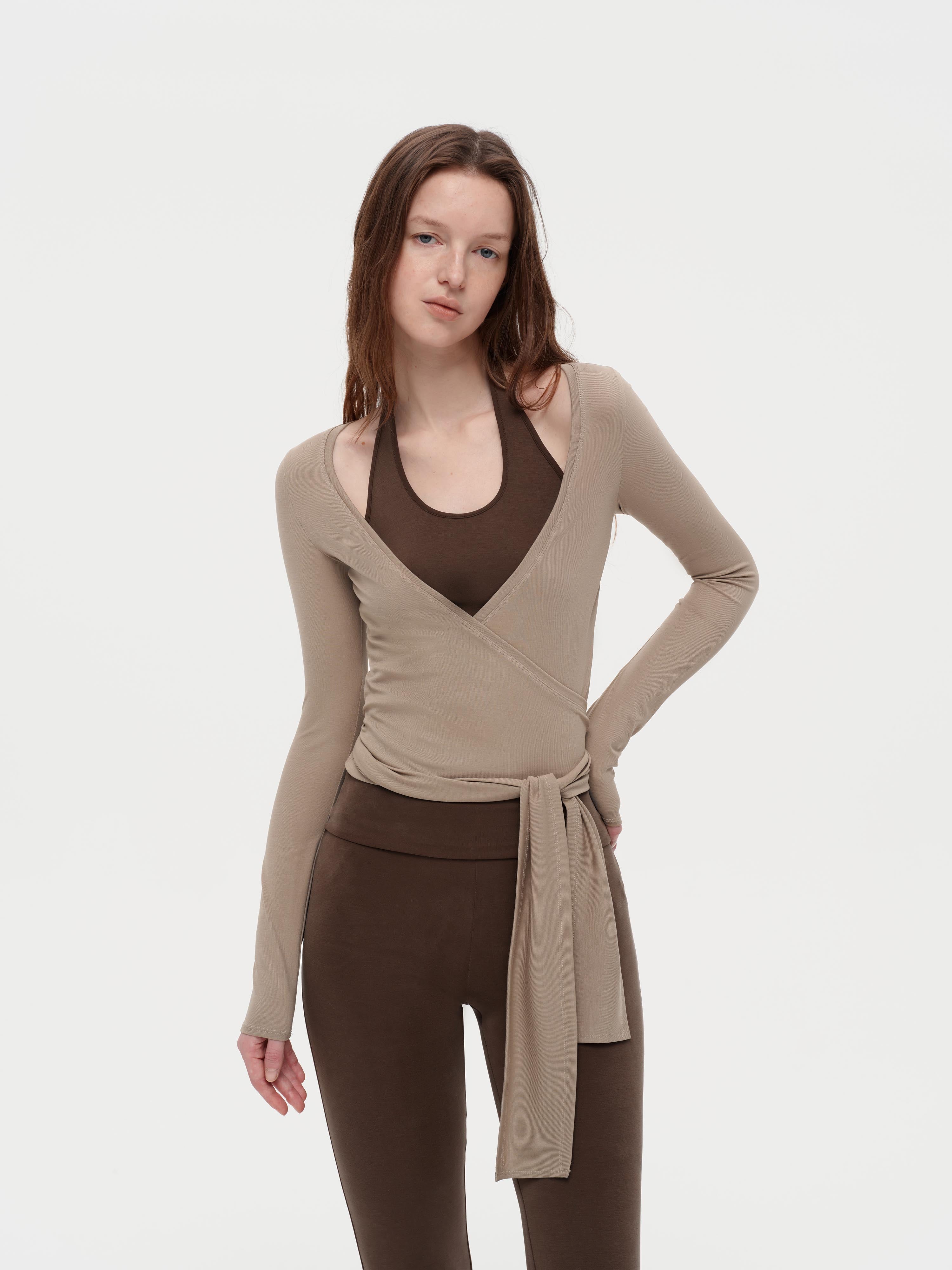 Pilates-Inspired Wrap Halter Set