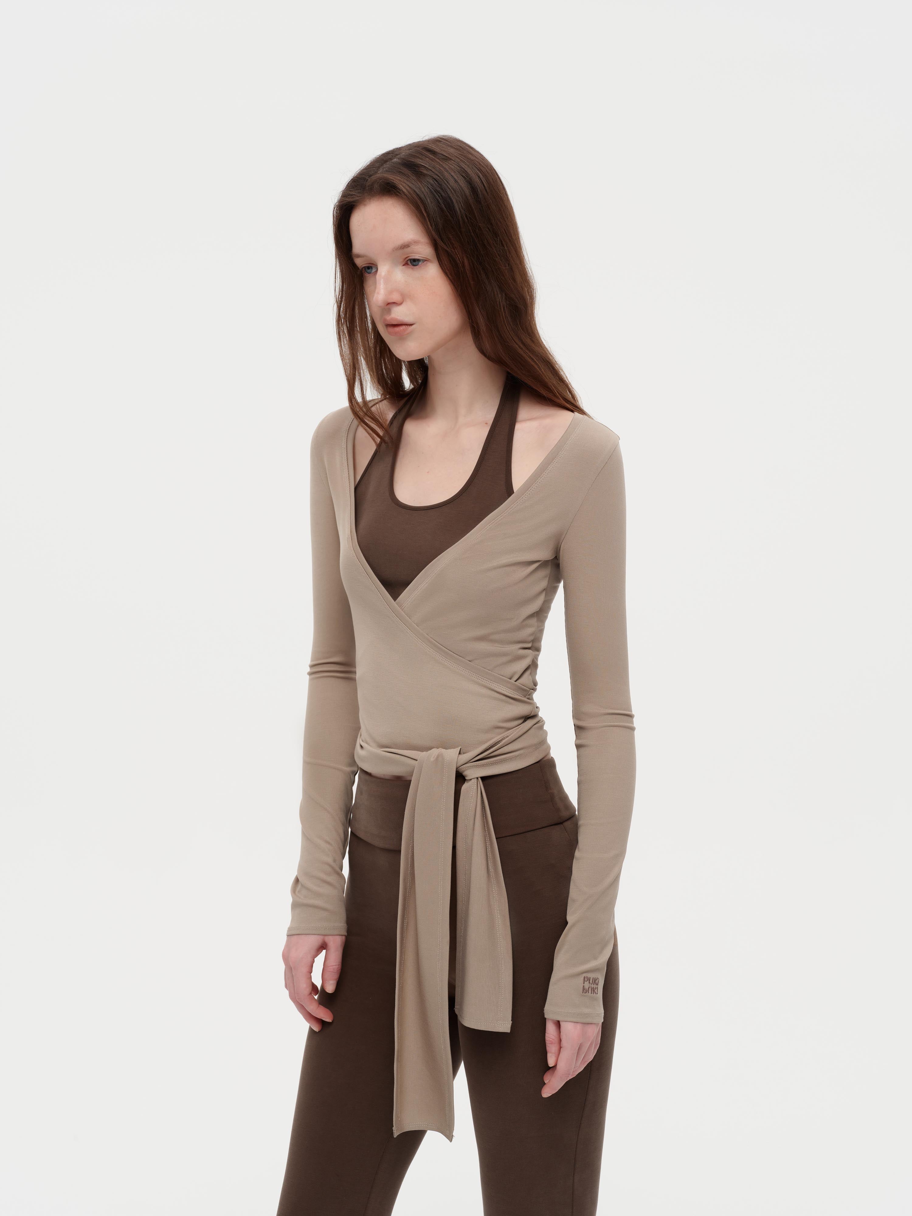 Pilates-Inspired Wrap Halter Set