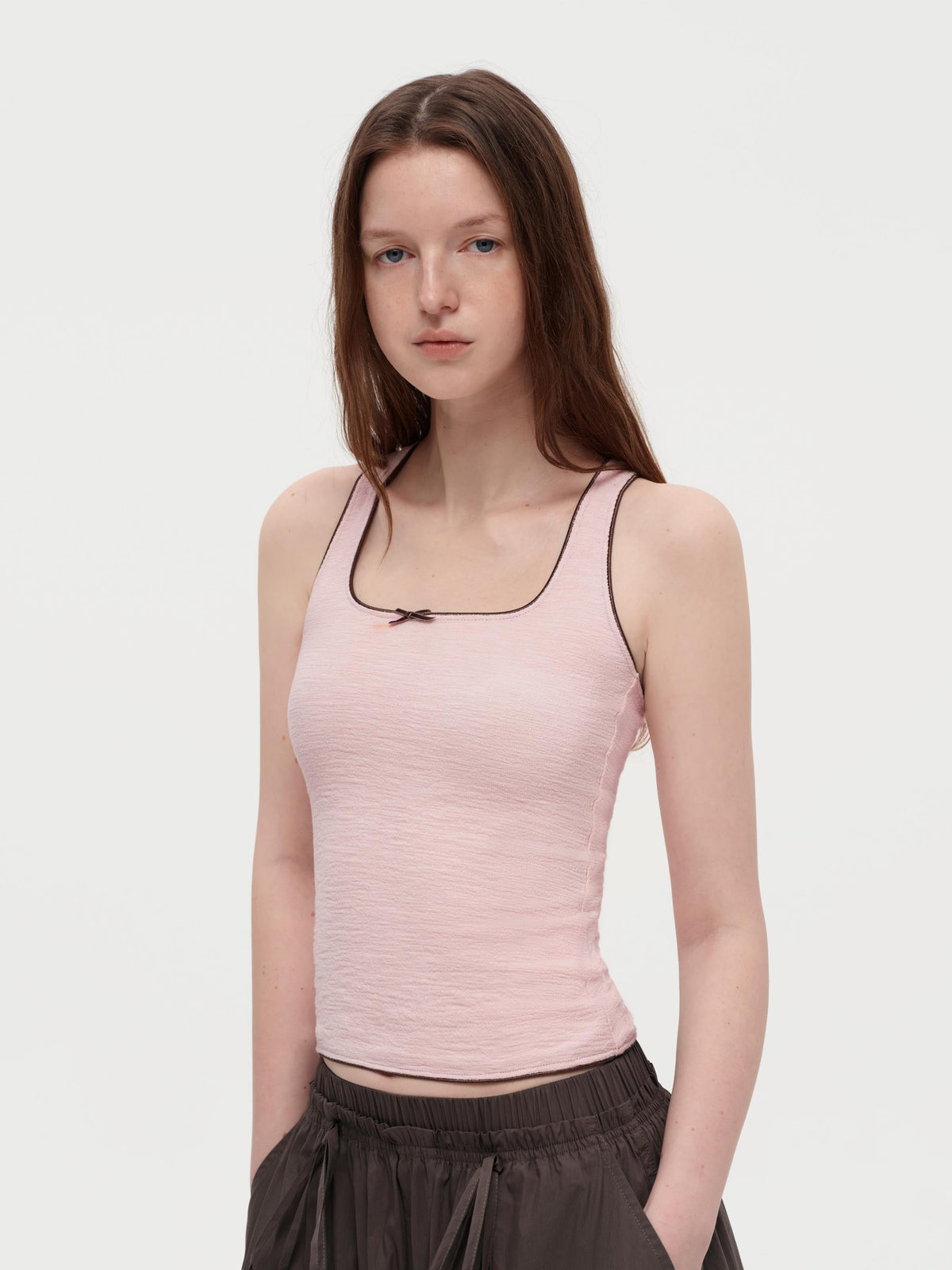 Color-Block Bow Tank Top