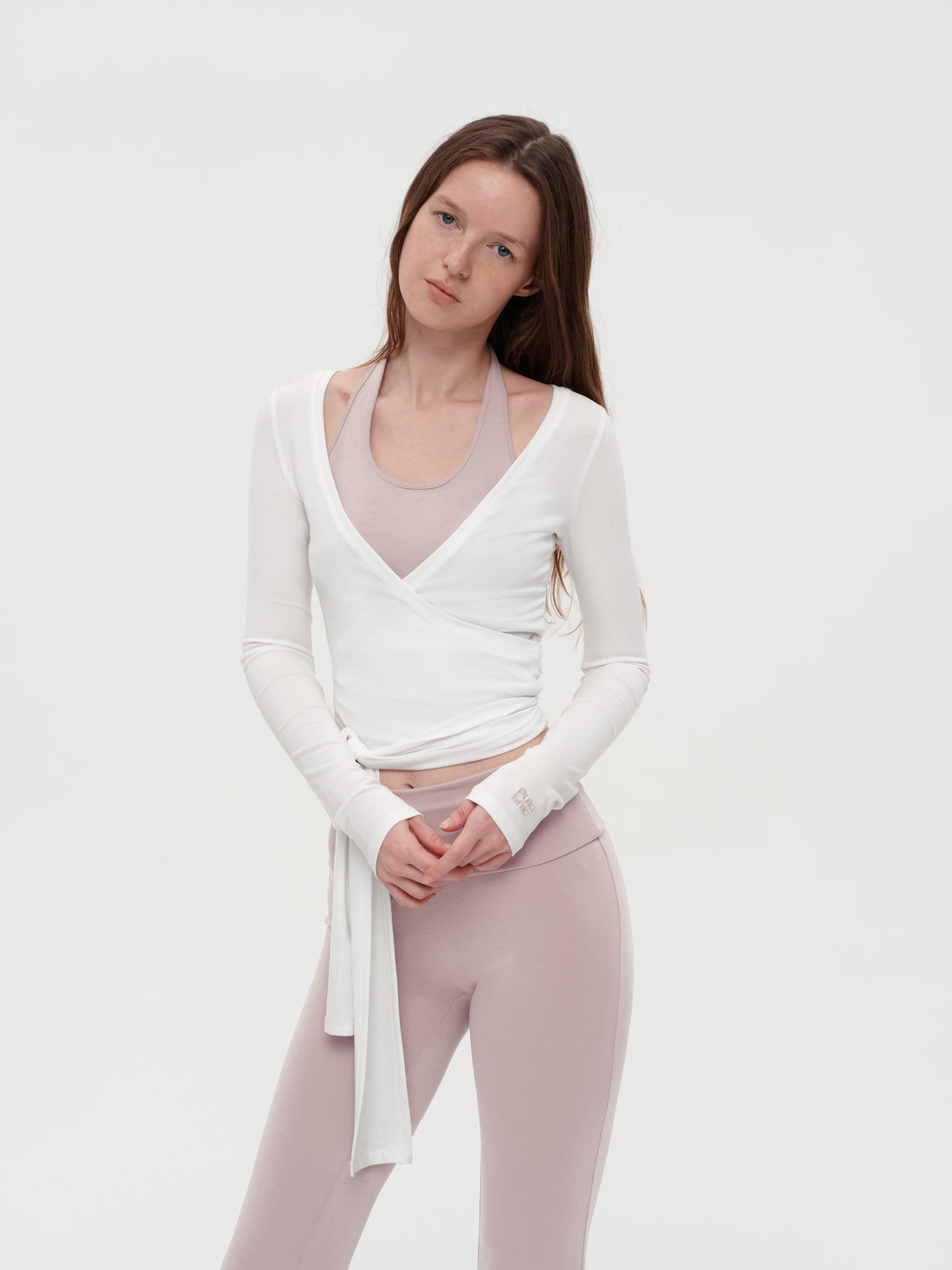 Pilates-Inspired Wrap Halter Set