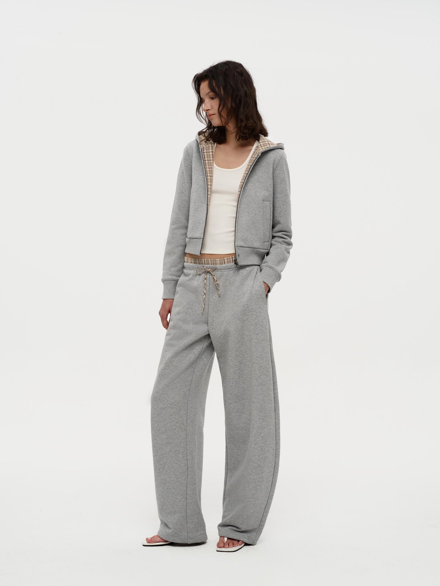 Gray Zip-Up Hoodie
