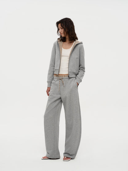 Gray Zip-Up Hoodie