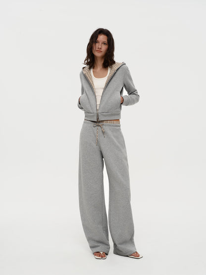 Gray Zip-Up Hoodie